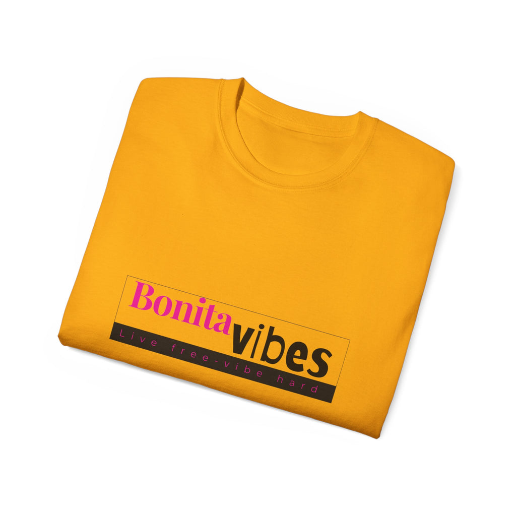 Bonita Vibes: VIBES UNLEASHED Ultra Cotton Tee, Casual T-Shirt, Gift for Her, Trendy Apparel, Summer Fashion, Fun Graphic Tee