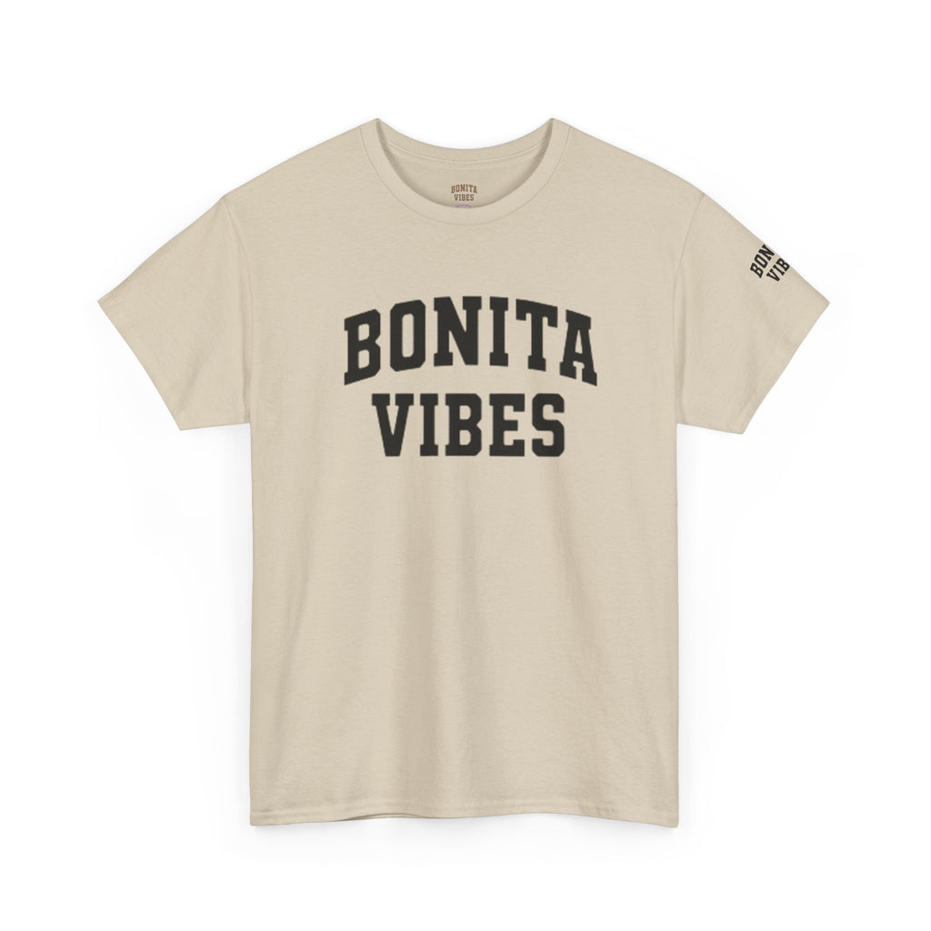 BONITA VIBES UNIVERSITY T-Shirt — Varsity style for Positive, Latina-Inspired Style