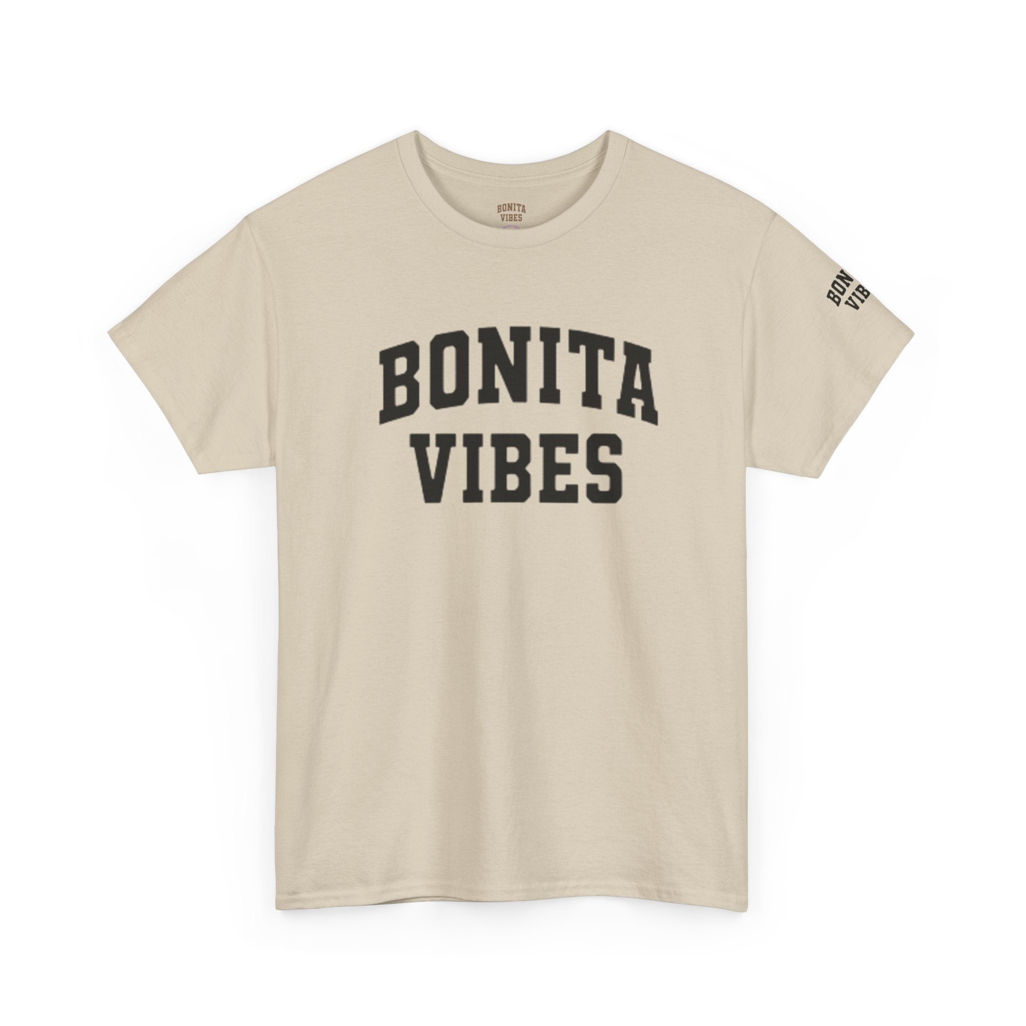 BONITA VIBES UNIVERSITY T-Shirt — Varsity style for Positive, Latina-Inspired Style
