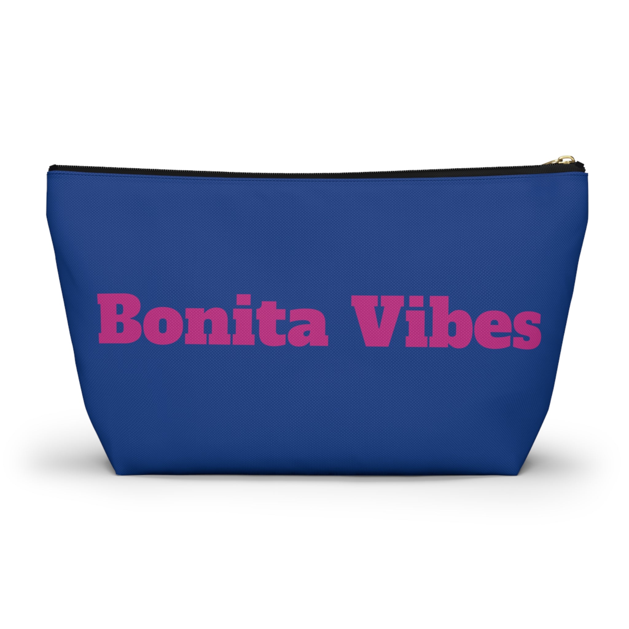 Bonita Vibes Blue Accessory Pouch | Stylish Makeup Bag, Travel Pouch, Trendy Organizer, Fun Gift, Summer Essentials