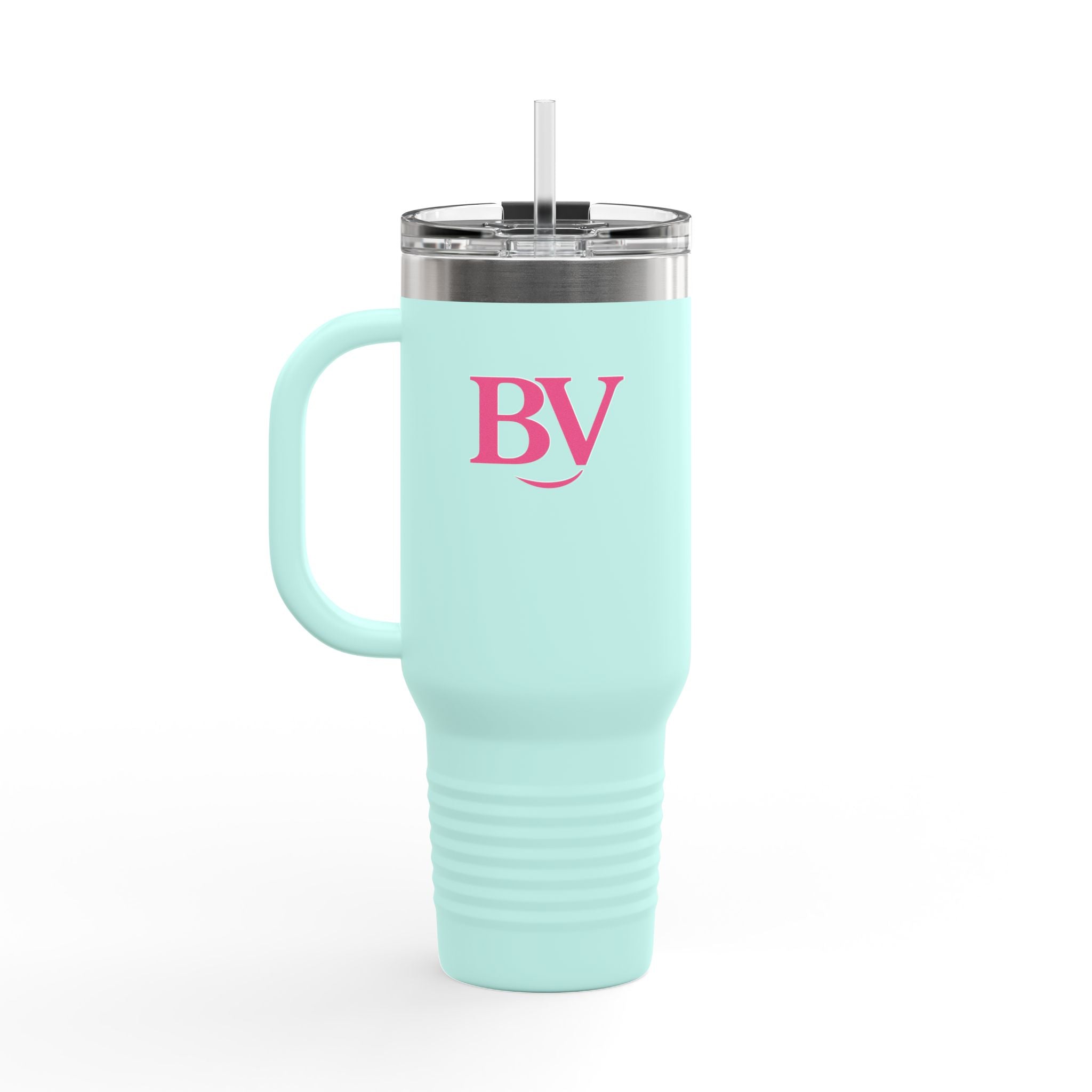 Bonita Vibes: BV Collection Stylish Travel Mug, 40oz - Perfect for Coffee Lovers, Gift for Her, Summer Picnics, On-the-Go Hydration, Personalized Travel Cup