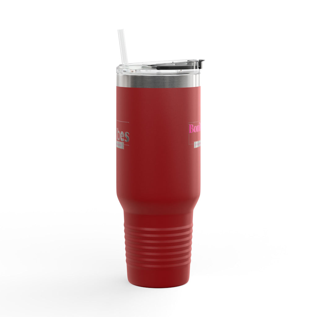 Bonita Vibes: VIBES UNLEASHED Stylish Travel Mug, 40oz - Perfect for Coffee Lovers, Gift for Her, Summer Picnics, On-the-Go Hydration, Personalized Travel Cup