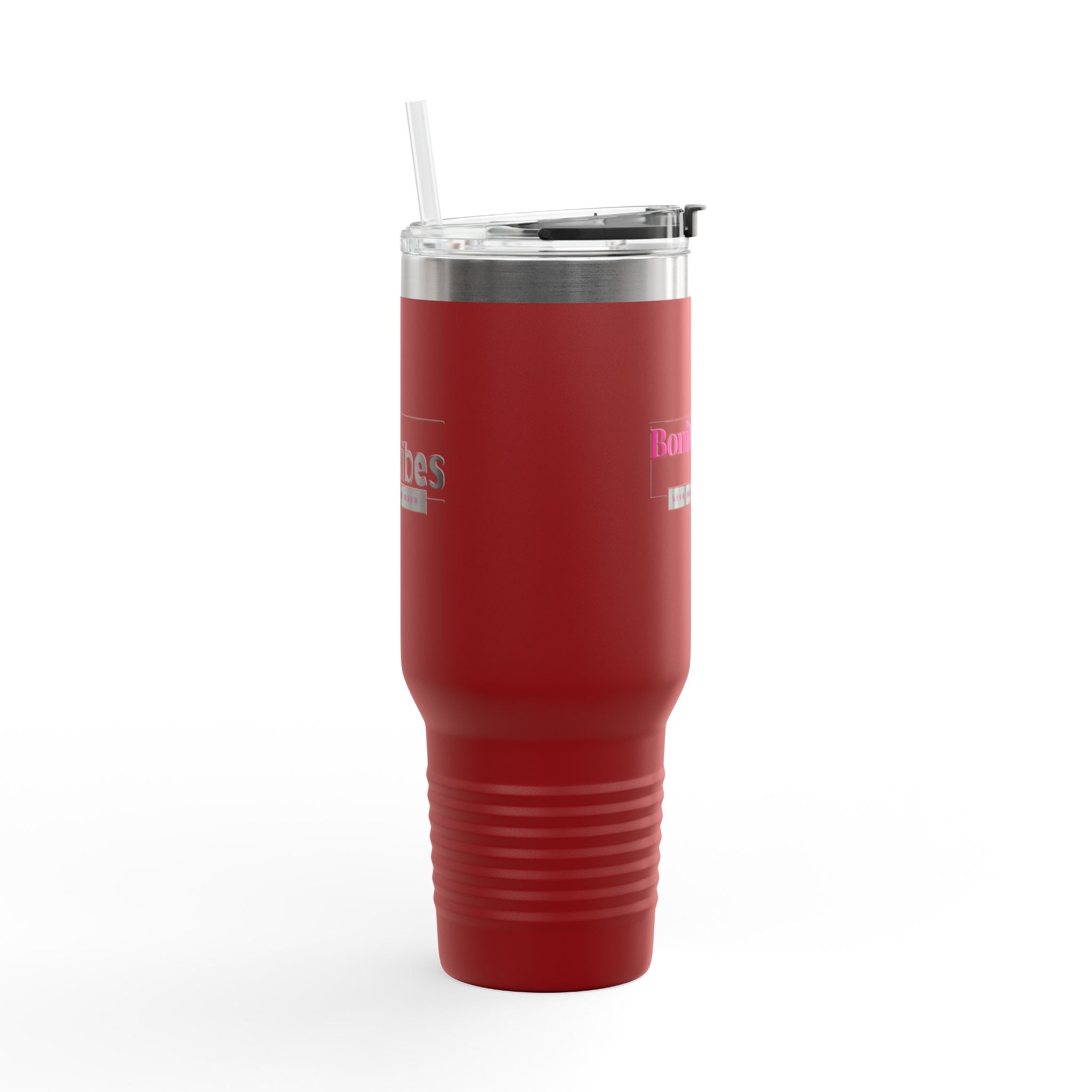 Bonita Vibes: VIBES UNLEASHED Stylish Travel Mug, 40oz - Perfect for Coffee Lovers, Gift for Her, Summer Picnics, On-the-Go Hydration, Personalized Travel Cup