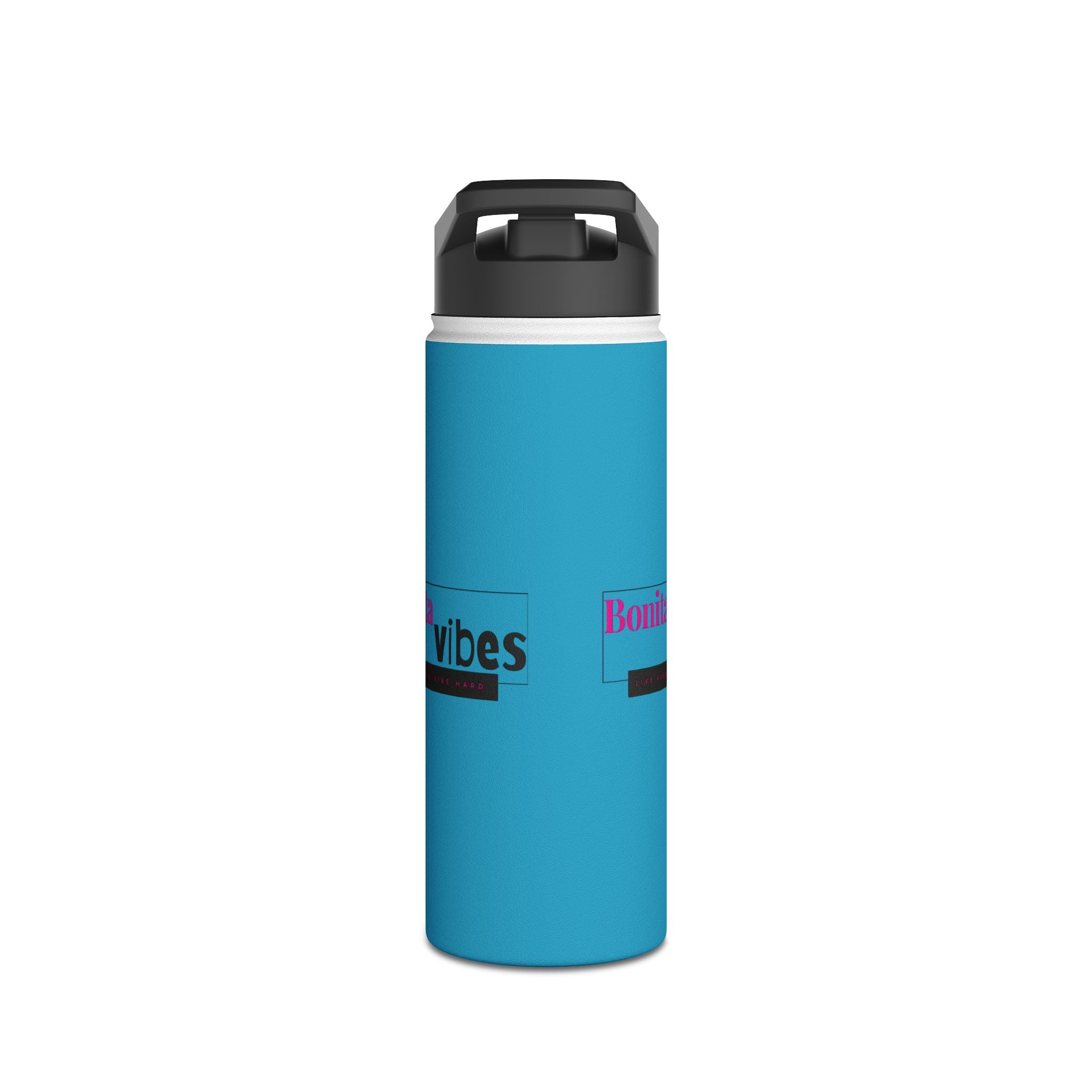Bonita Vibes: VIBES UNLEASHED Stainless Steel Turquoise Water Bottle - Motivational Drink Container for Fitness, Travel, and Gifting, Eco-Friendly Hydration Vessel, [...]