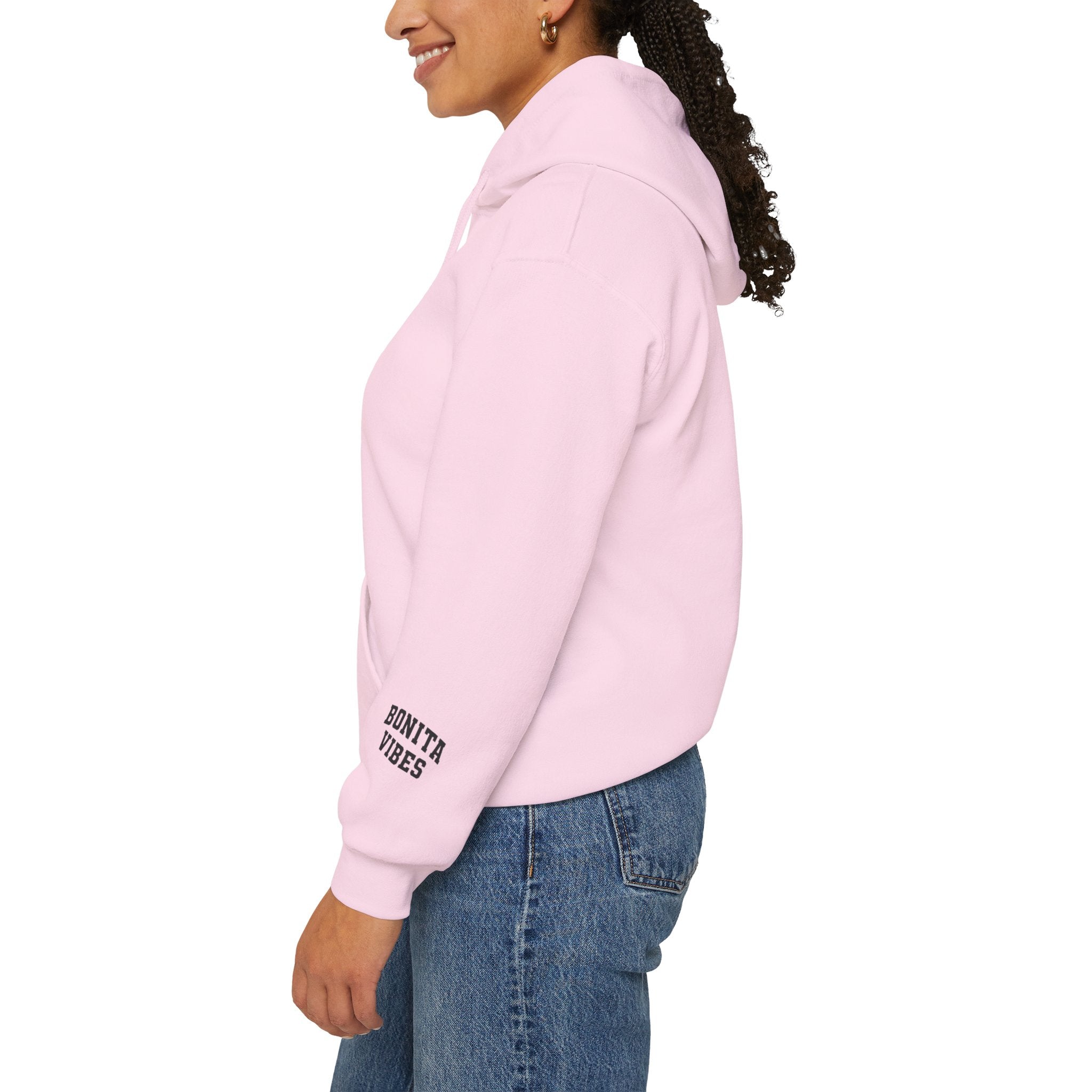 Hoodie — Bonita Vibes Minimal Graphic Pullover