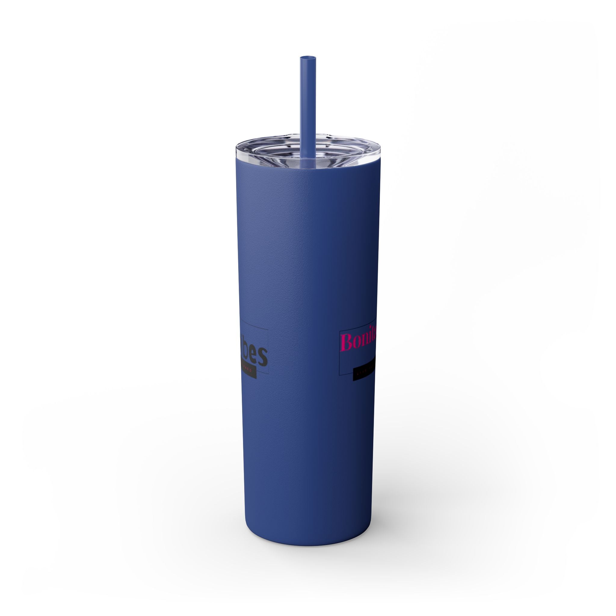 Bonita Vibes: VIBES UNLEASHED Stylish Skinny Tumbler, Perfect for Daily Hydration, Gifts, Home Office, Travel Mug, Summer Fun, Eco-Friendly Drinkware