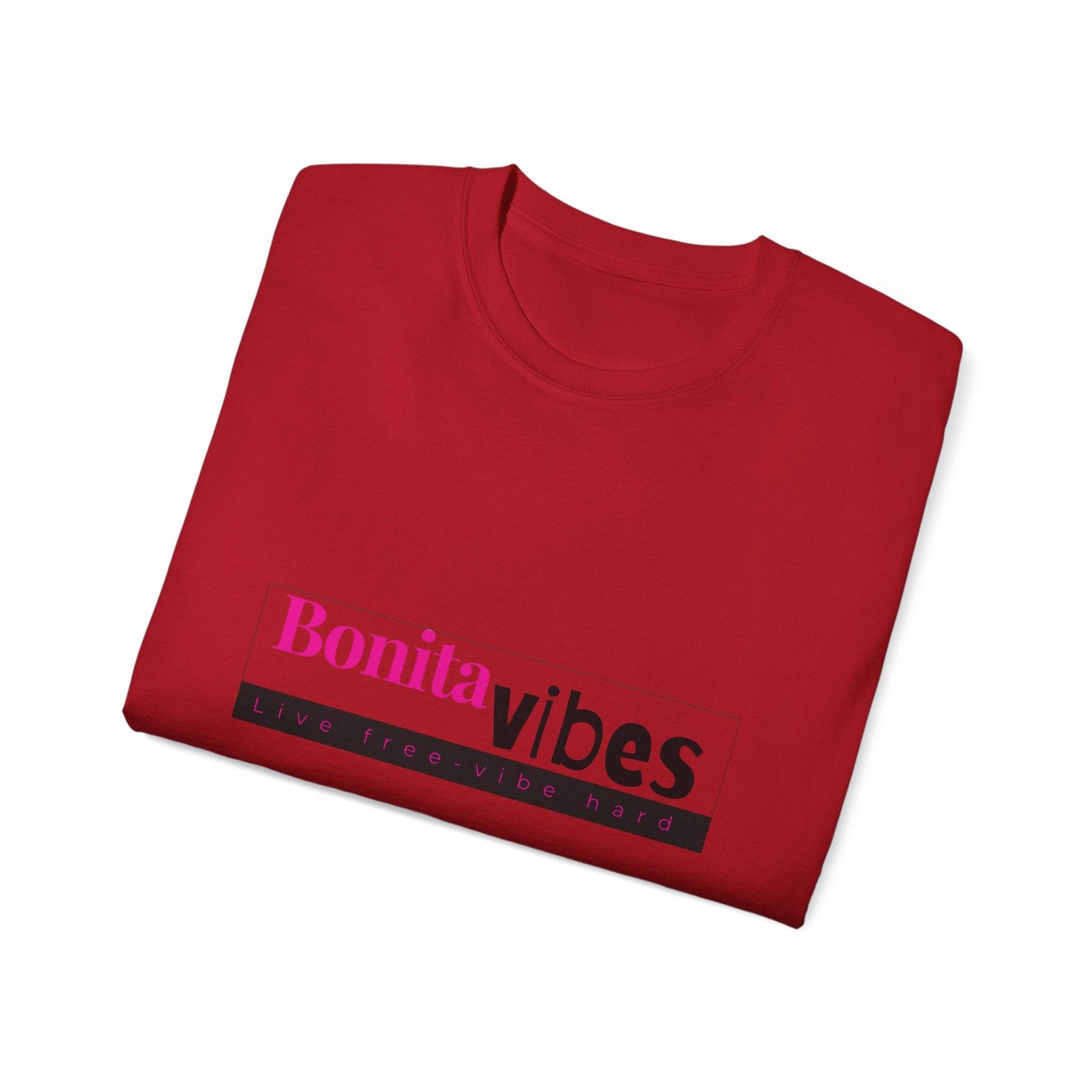 Bonita Vibes: VIBES UNLEASHED Ultra Cotton Tee, Casual T-Shirt, Gift for Her, Trendy Apparel, Summer Fashion, Fun Graphic Tee