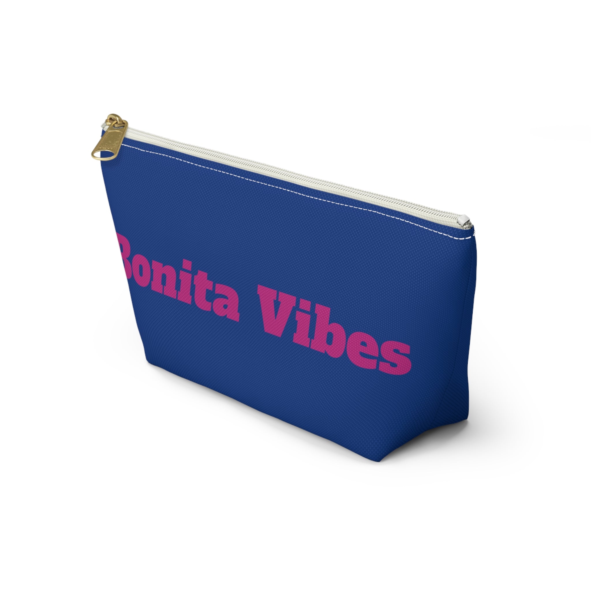 Bonita Vibes Blue Accessory Pouch | Stylish Makeup Bag, Travel Pouch, Trendy Organizer, Fun Gift, Summer Essentials