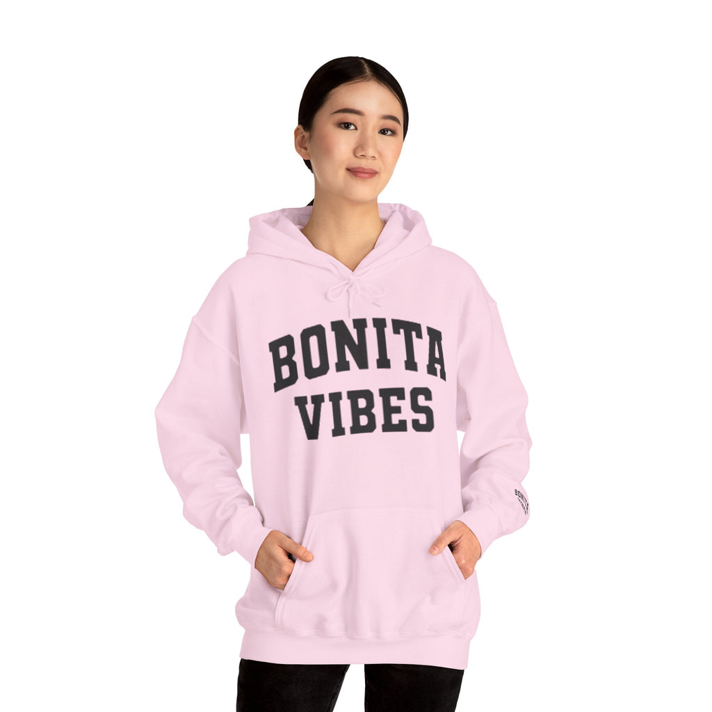 Hoodie — Bonita Vibes Minimal Graphic Pullover
