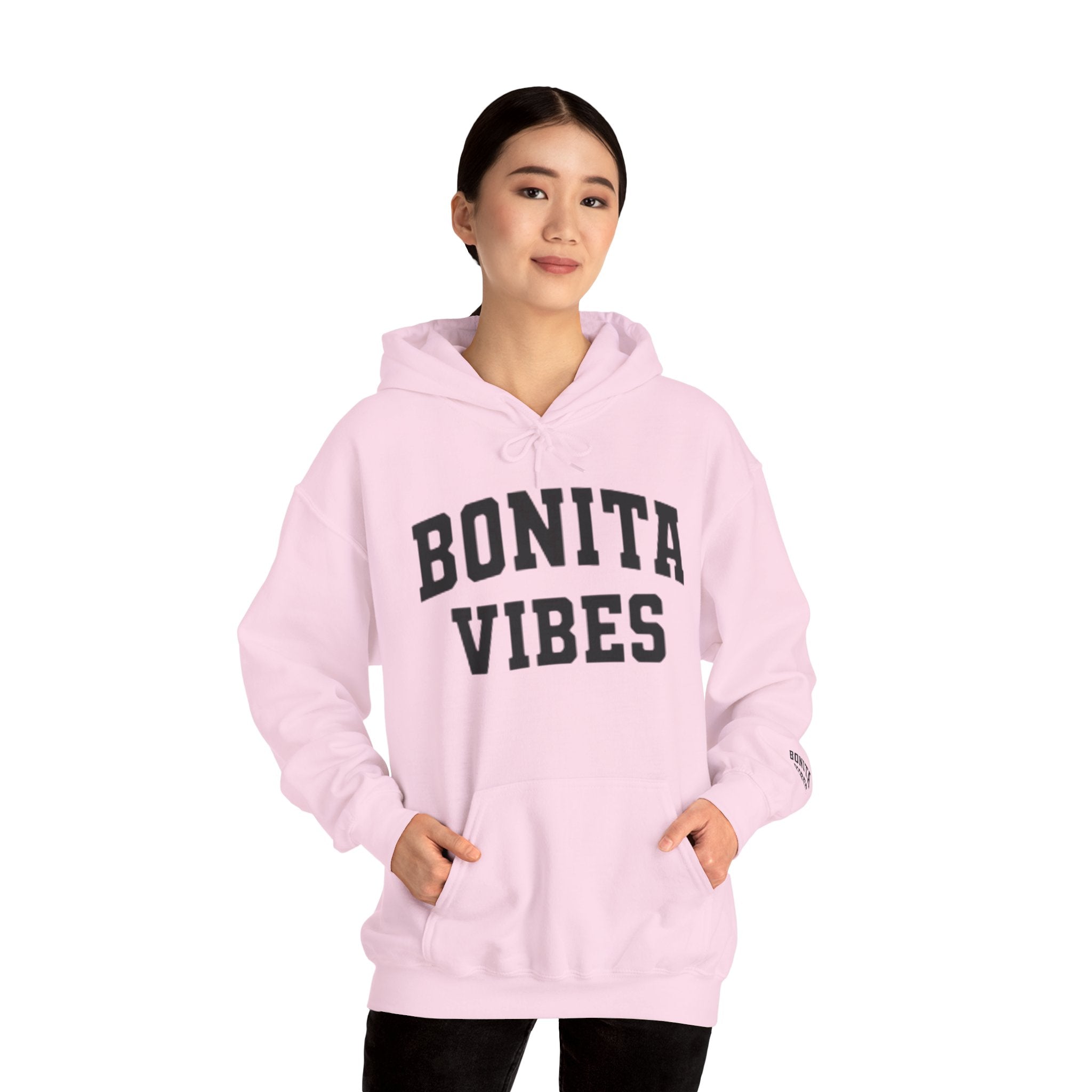 Hoodie — Bonita Vibes Minimal Graphic Pullover