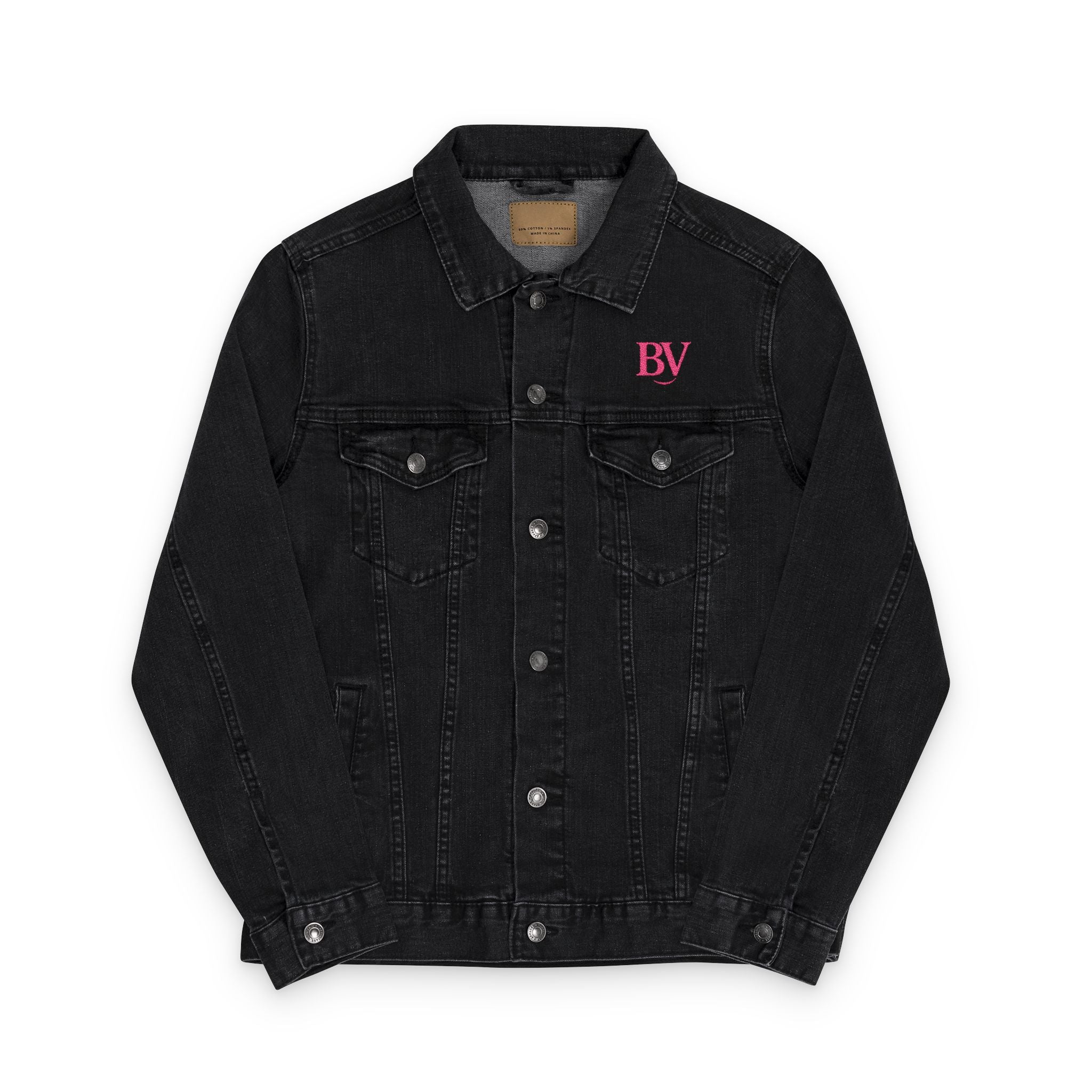 Bonita Vibes: BV Collection Fashion Style Denim Jacket, Unique Gift for Her, Casual Wear, Street Style, Perfect for Fall and Spring