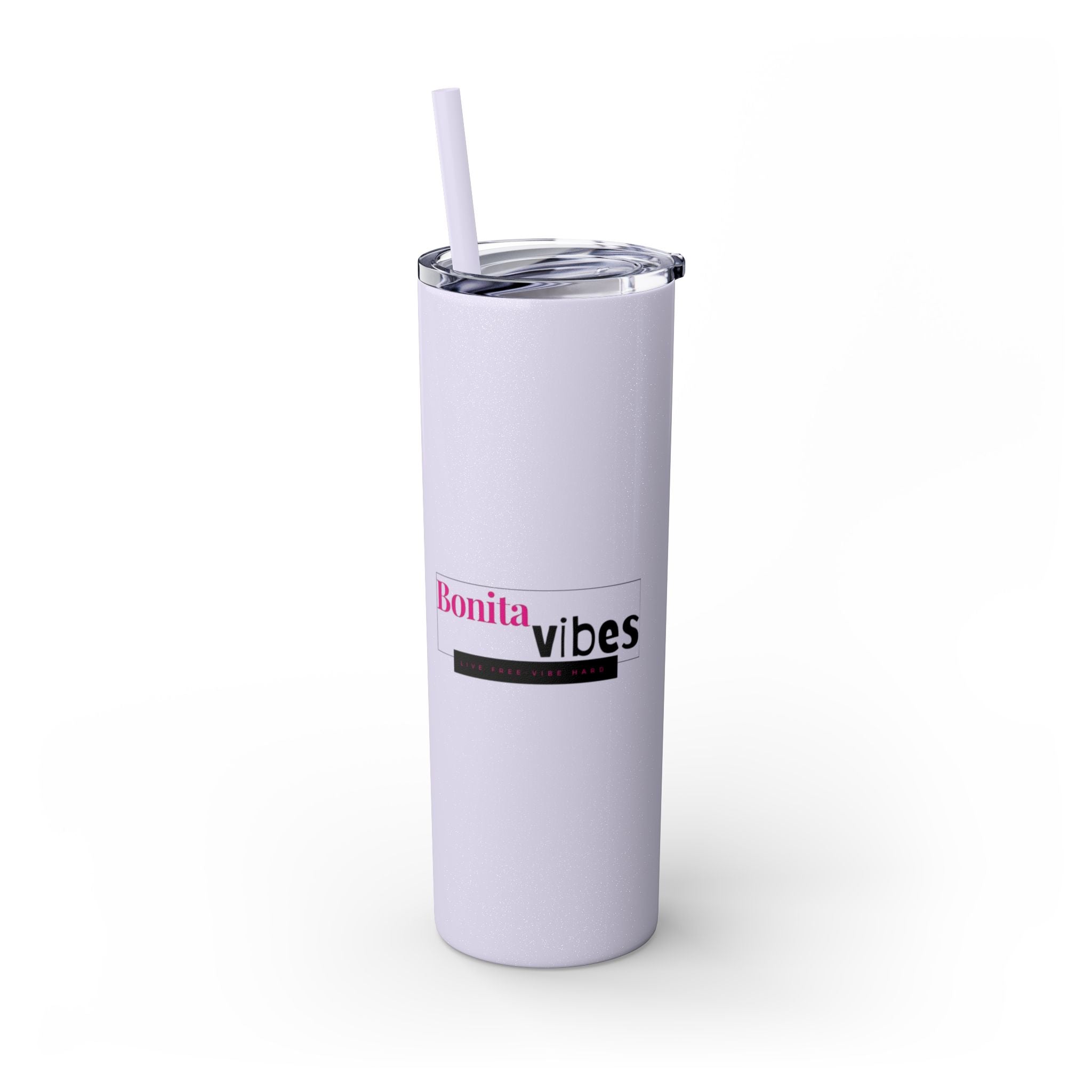 Bonita Vibes: VIBES UNLEASHED Stylish Skinny Tumbler, Perfect for Daily Hydration, Gifts, Home Office, Travel Mug, Summer Fun, Eco-Friendly Drinkware