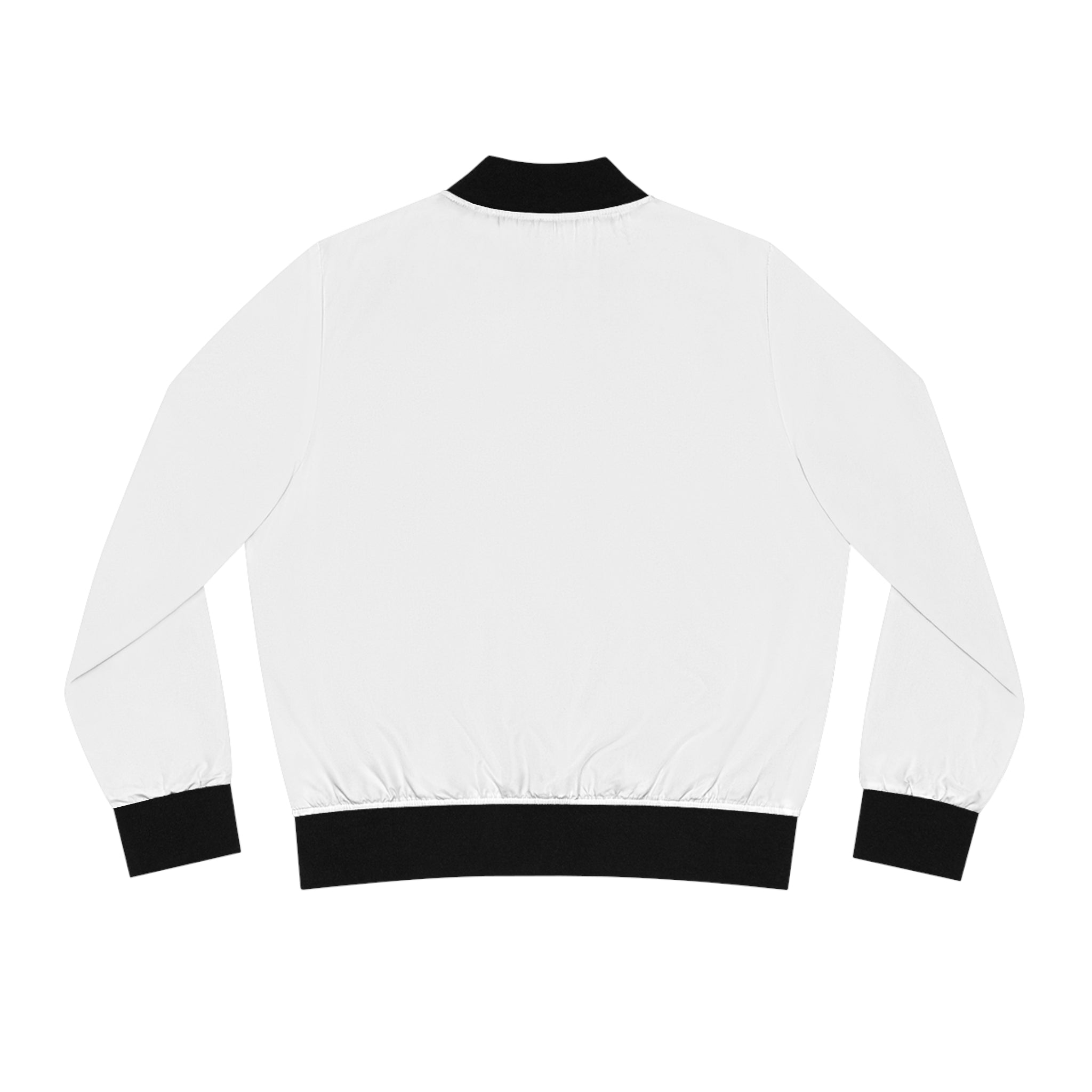 Bonita Vibes: BV Collection Women's White Bomber Jacket, Trendy Outerwear, Casual Fashion, Gift for Her, Versatile Layering Piece