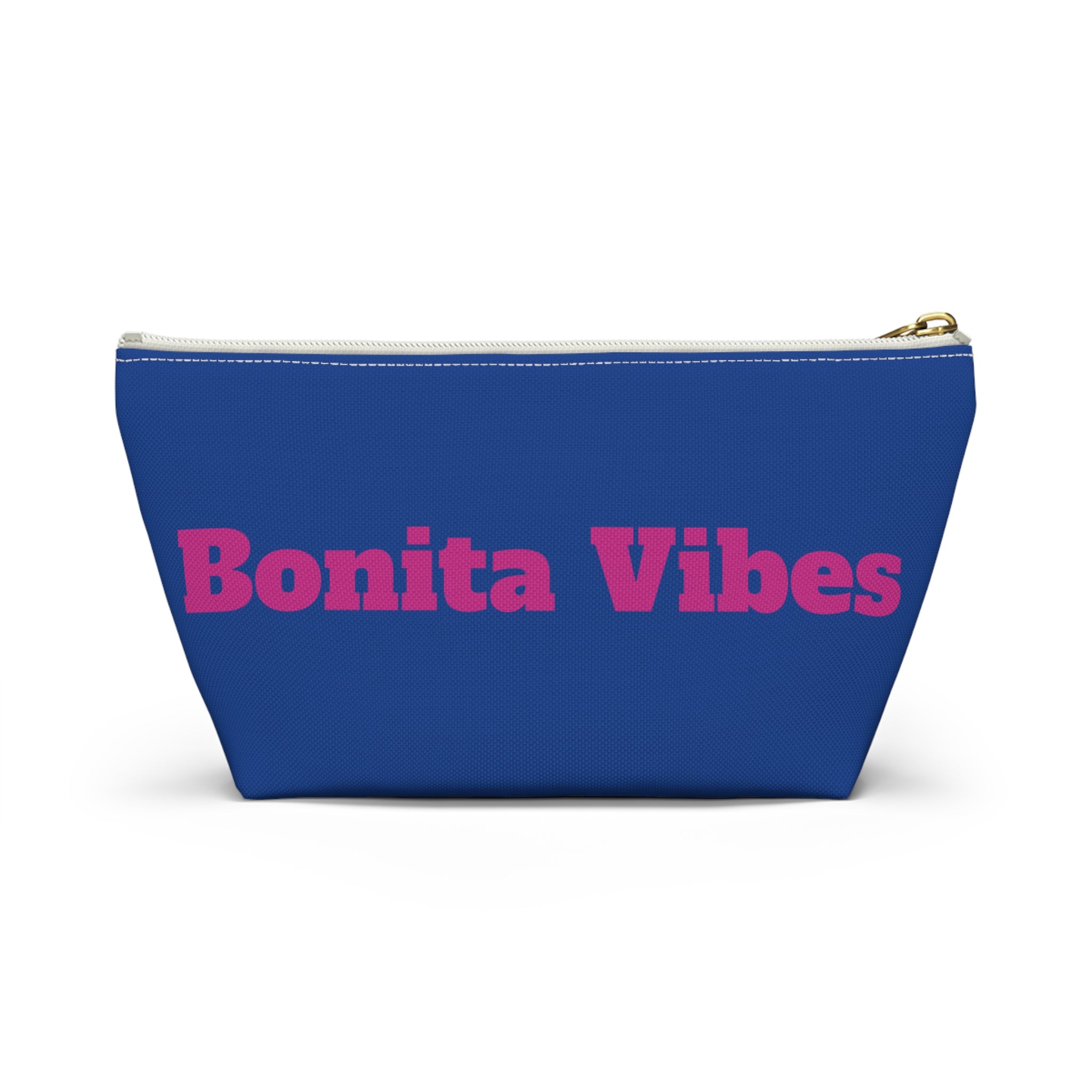 Bonita Vibes Blue Accessory Pouch | Stylish Makeup Bag, Travel Pouch, Trendy Organizer, Fun Gift, Summer Essentials