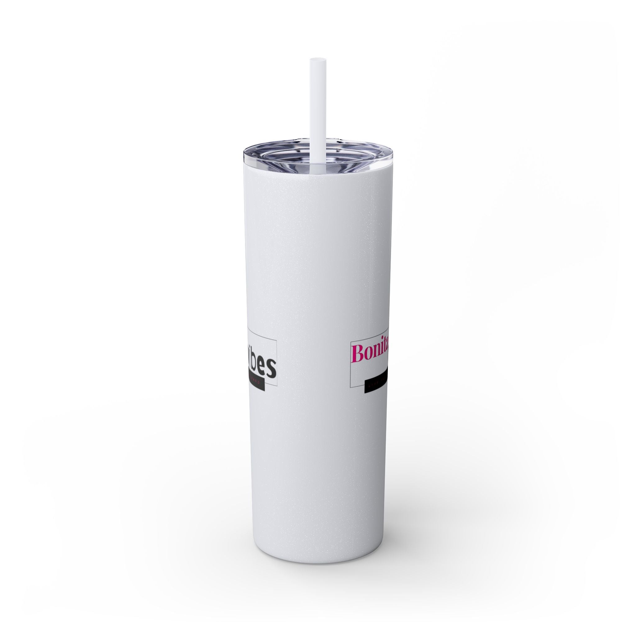 Bonita Vibes: VIBES UNLEASHED Stylish Skinny Tumbler, Perfect for Daily Hydration, Gifts, Home Office, Travel Mug, Summer Fun, Eco-Friendly Drinkware