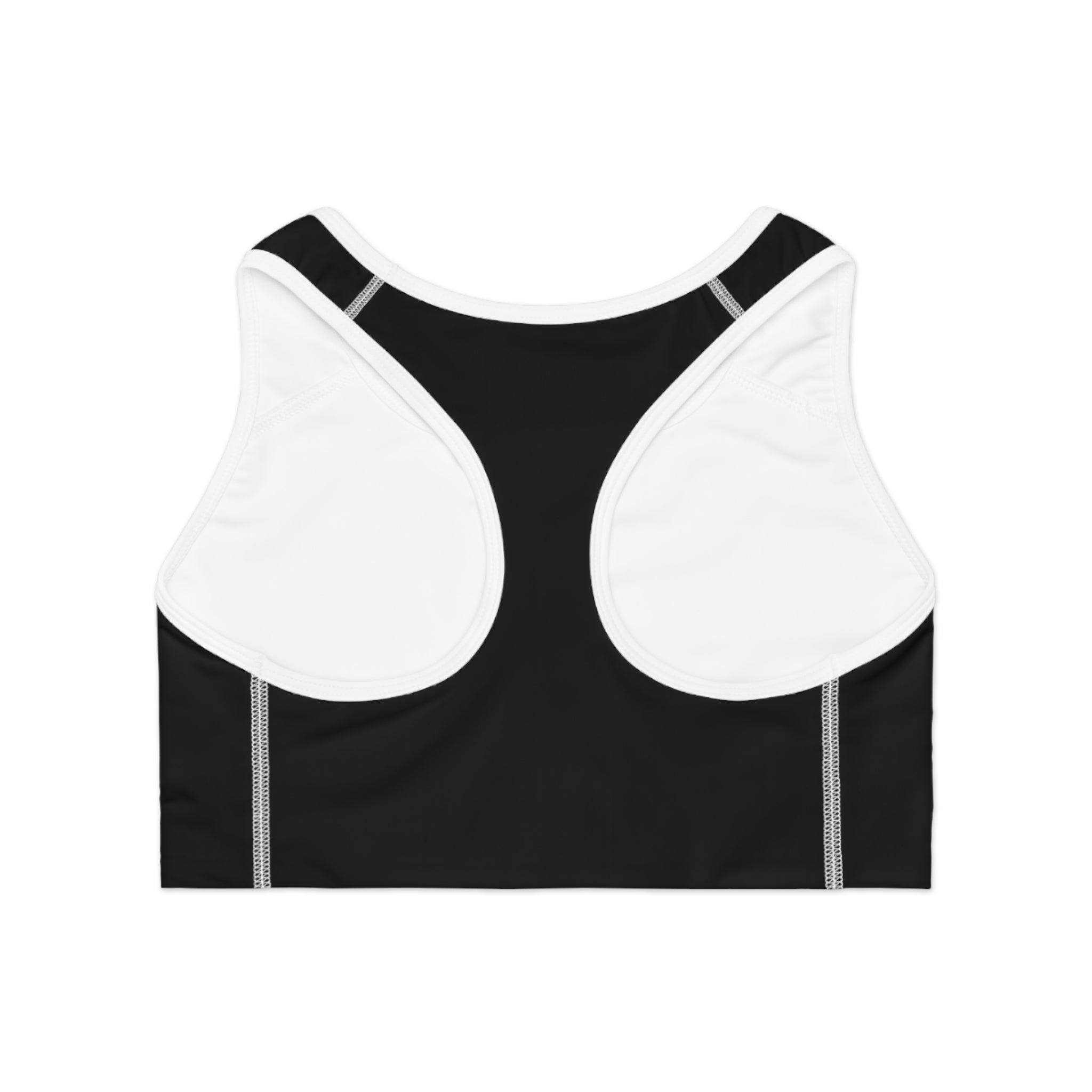 Bonita Vibes: BV Collection Stylish Black Sports Bra for Active Women, Comfortable Workout Wear, Fitness Gift, Travel Ready, Adjustable Athletic Top