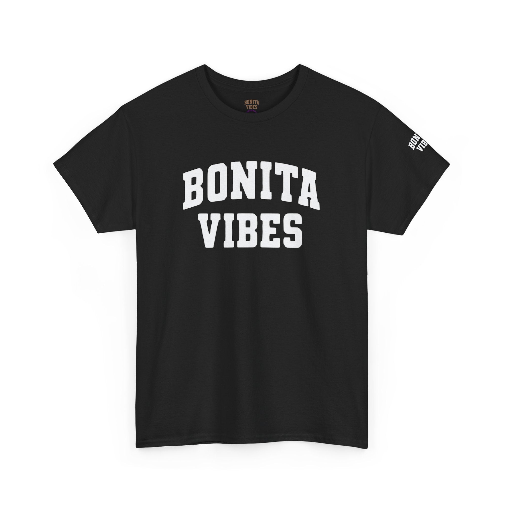 BONITA VIBES UNIVERSITY T-Shirt — Varsity style for Positive, Latina-Inspired Style