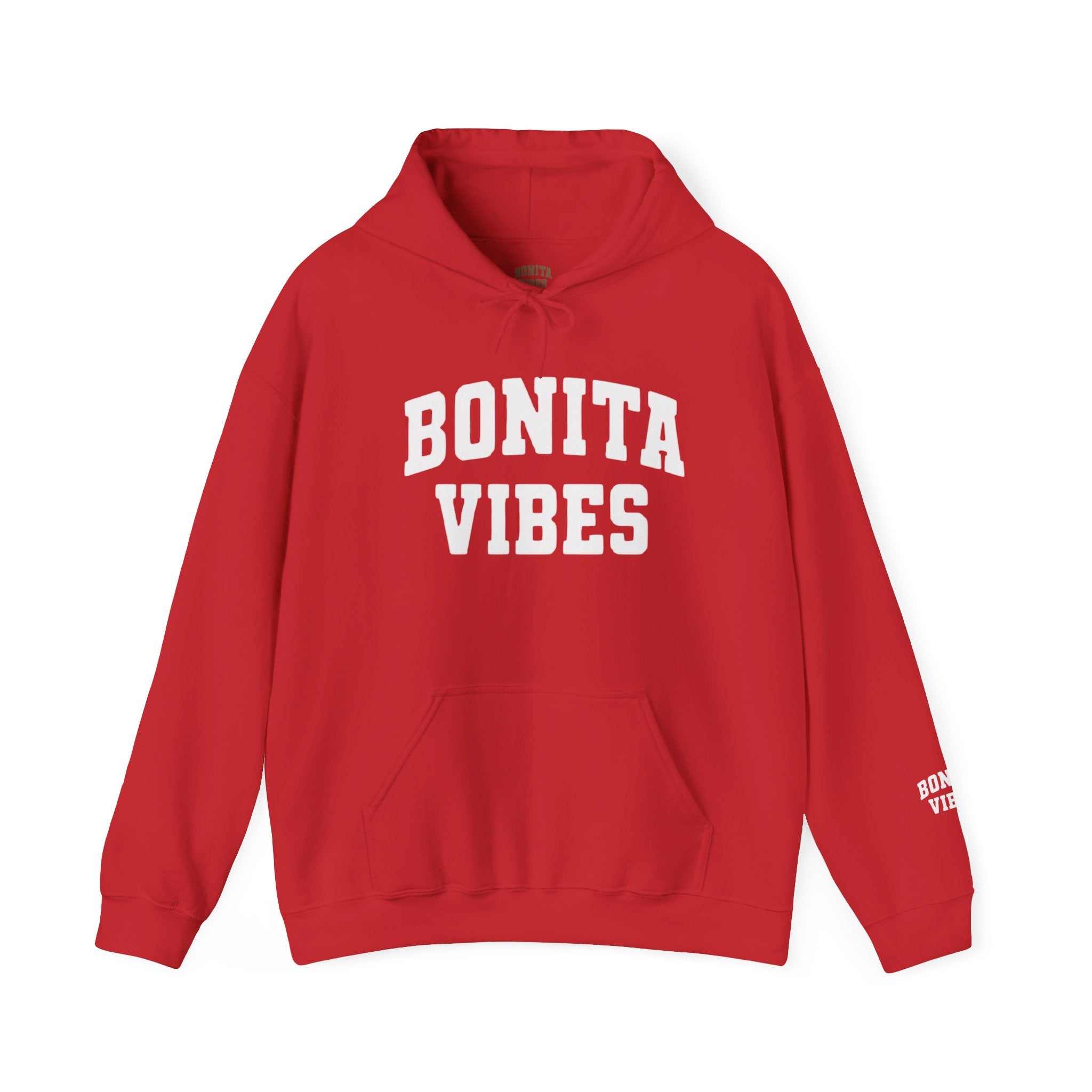 Hoodie — Bonita Vibes Minimal Graphic Pullover