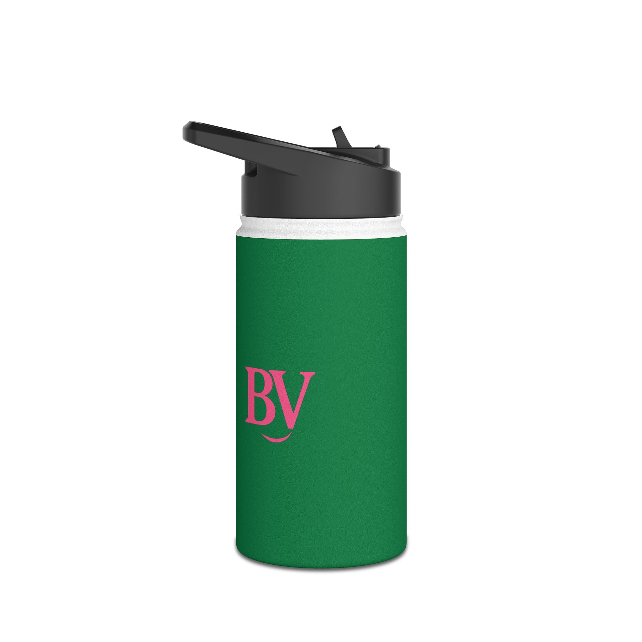 Bonita Vibes: BV Collection Stainless Steel Dark Green Water Bottle, Drinkware for Everyday Adventures, Fitness, Gifts, Eco-Friendly Product