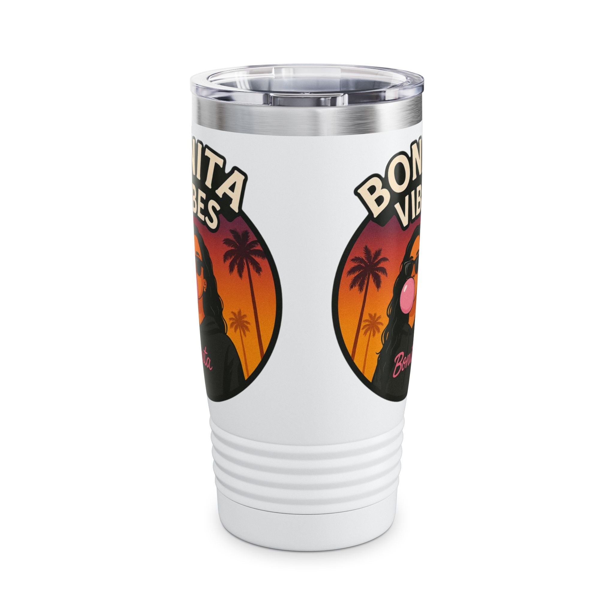Bonita Vibes: Sunset Sway Tumbler, 20oz | Stylish Insulated Drinkware for Every Occasion, Perfect Gift for Coffee Lovers, Summer Vibes, Travel Mug