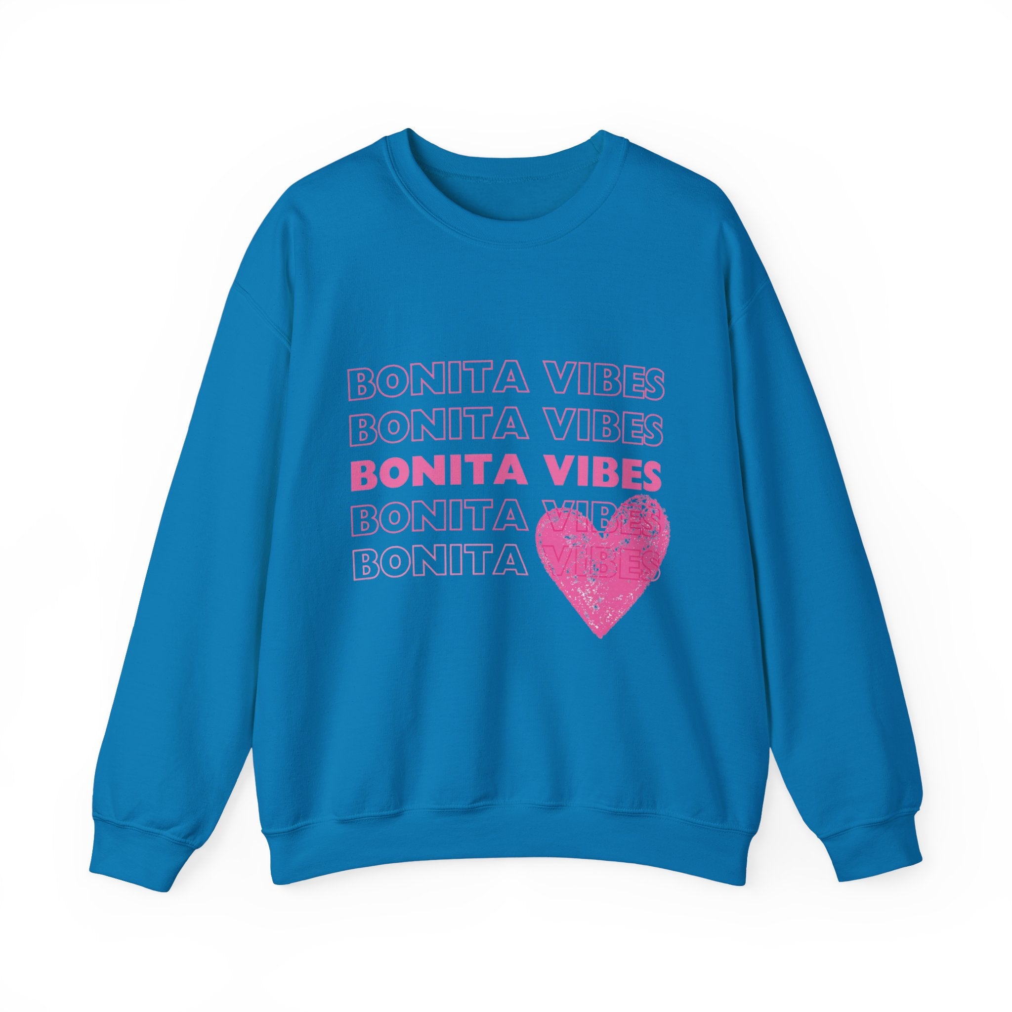 Bonita Vibes: SweetHearted Vibes Lightweight Crewneck Sweatshirt