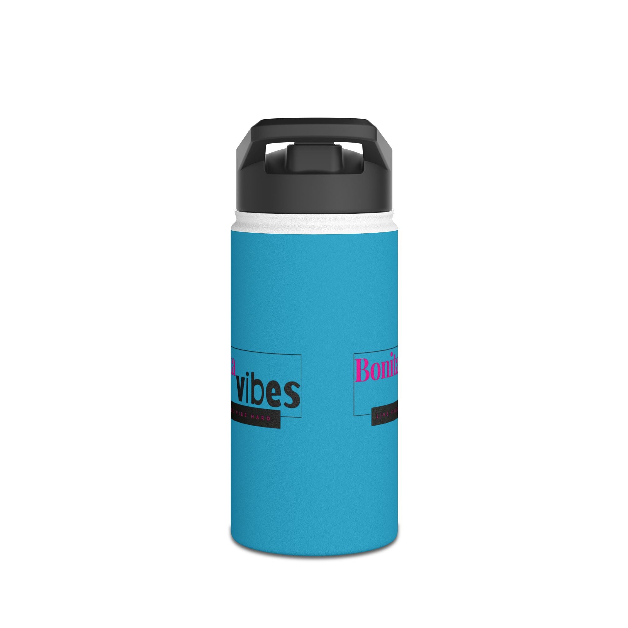 Bonita Vibes: VIBES UNLEASHED Stainless Steel Turquoise Water Bottle - Motivational Drink Container for Fitness, Travel, and Gifting, Eco-Friendly Hydration Vessel, [...]