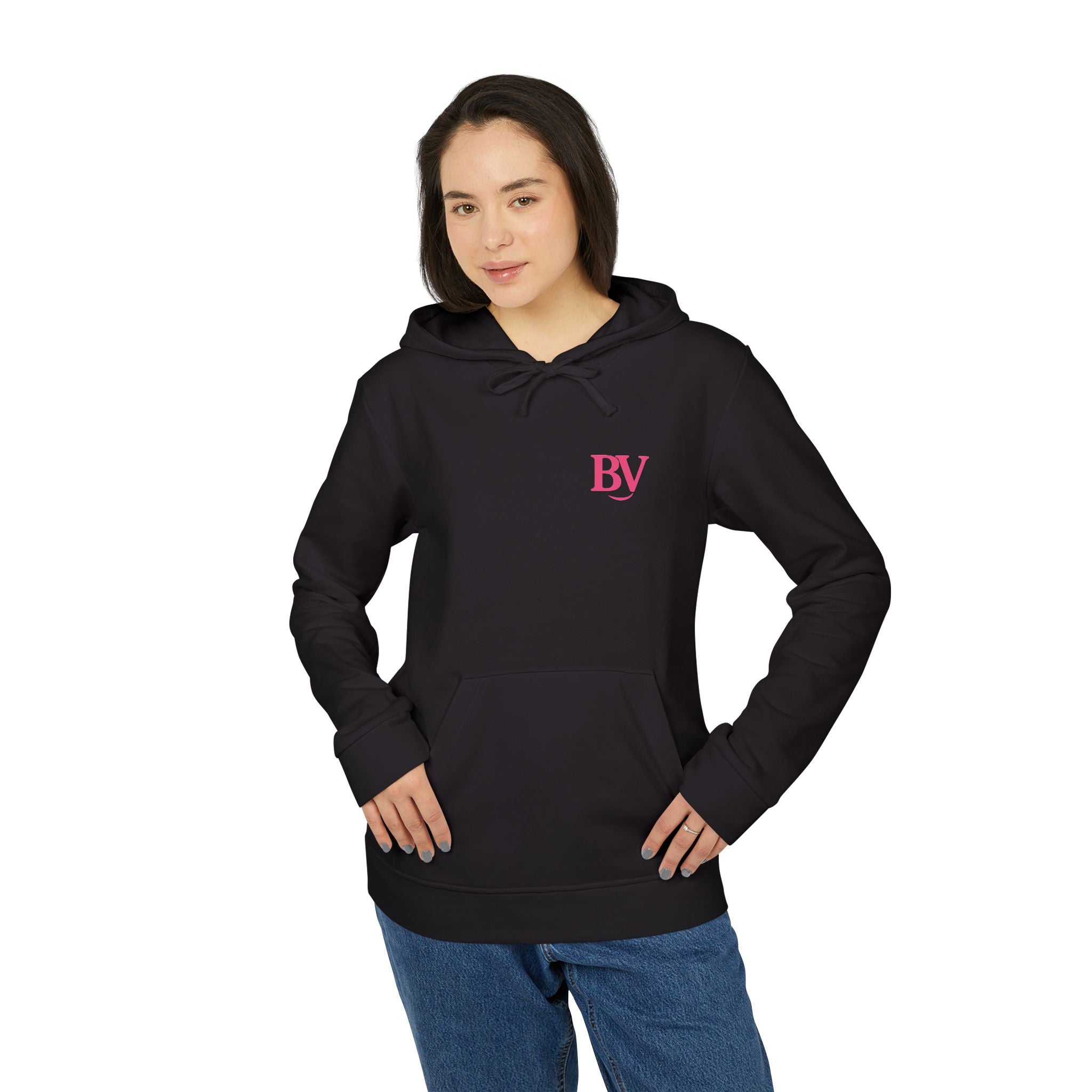 Bonita Vibes: BV Collection Fleece Hoodie with Stylish Logo, Casual Wear, Athleisure, Perfect for Fall and Winter