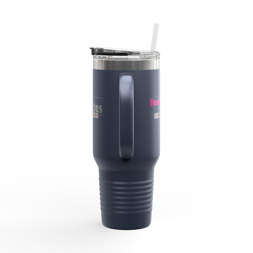 Bonita Vibes: VIBES UNLEASHED Stylish Travel Mug, 40oz - Perfect for Coffee Lovers, Gift for Her, Summer Picnics, On-the-Go Hydration, Personalized Travel Cup