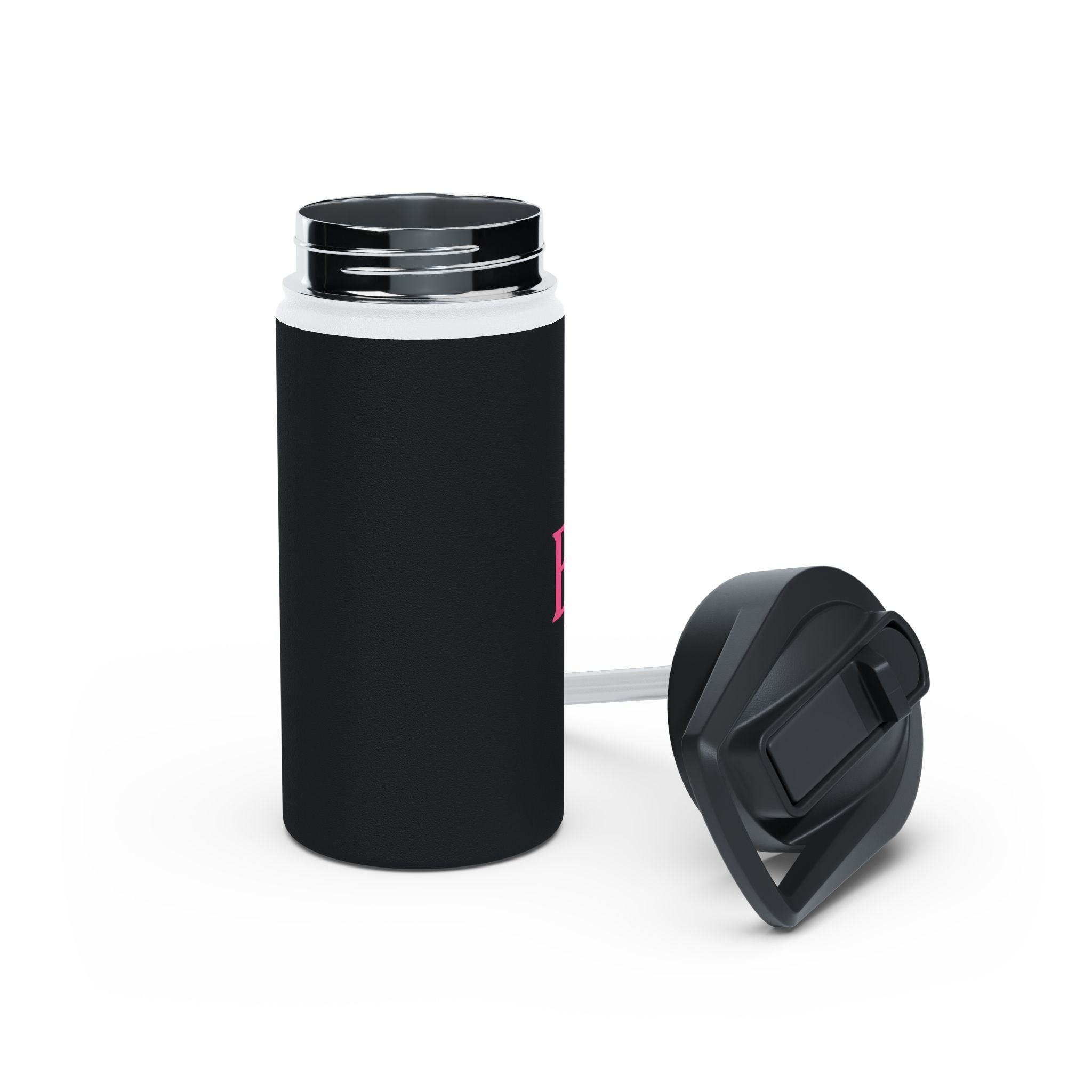 Bonita Vibes: BV Collection Stainless Steel Black Water Bottle, Drinkware for Everyday Adventures, Fitness, Gifts, Eco-Friendly Product