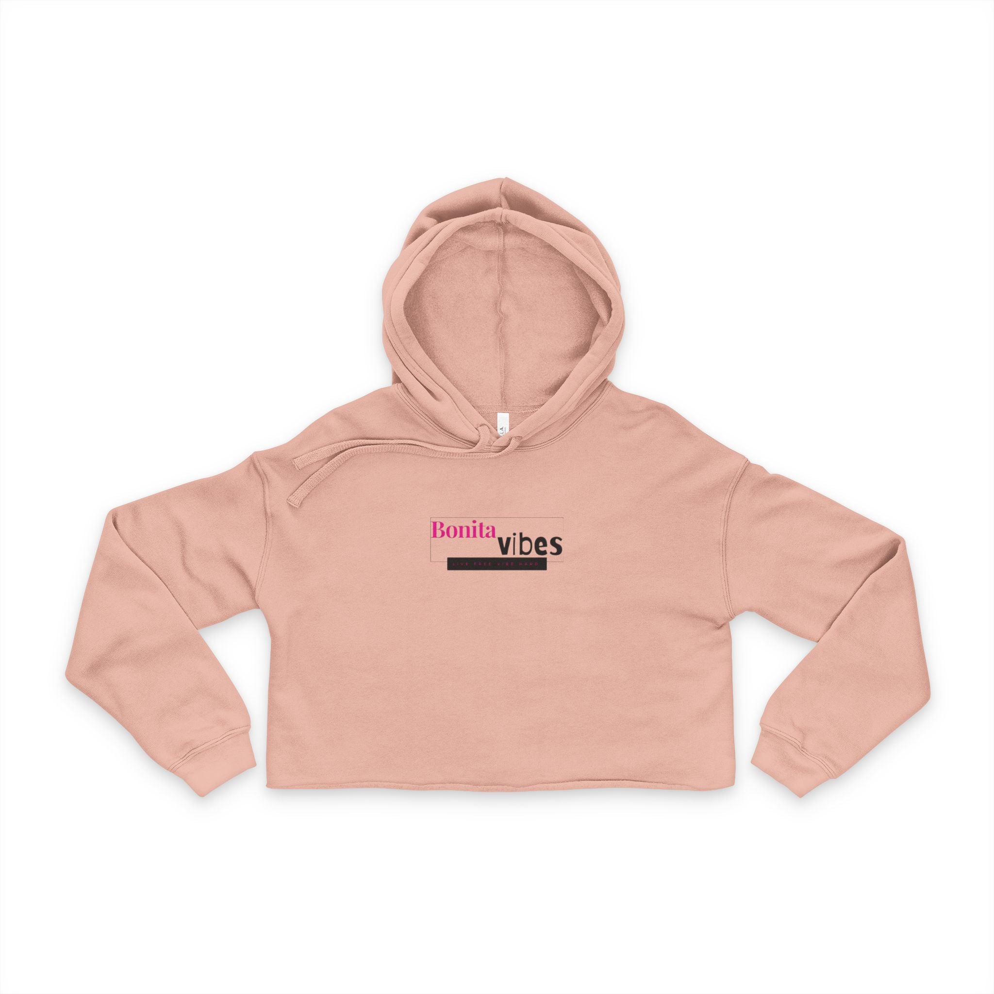 Bonita Vibes: VIBES UNLEASHED Stylish Women's Cropped Hoodie - Bonita Vibes, Casual Wear, Summer Fashion, Gift for Her, Trendy Clothing