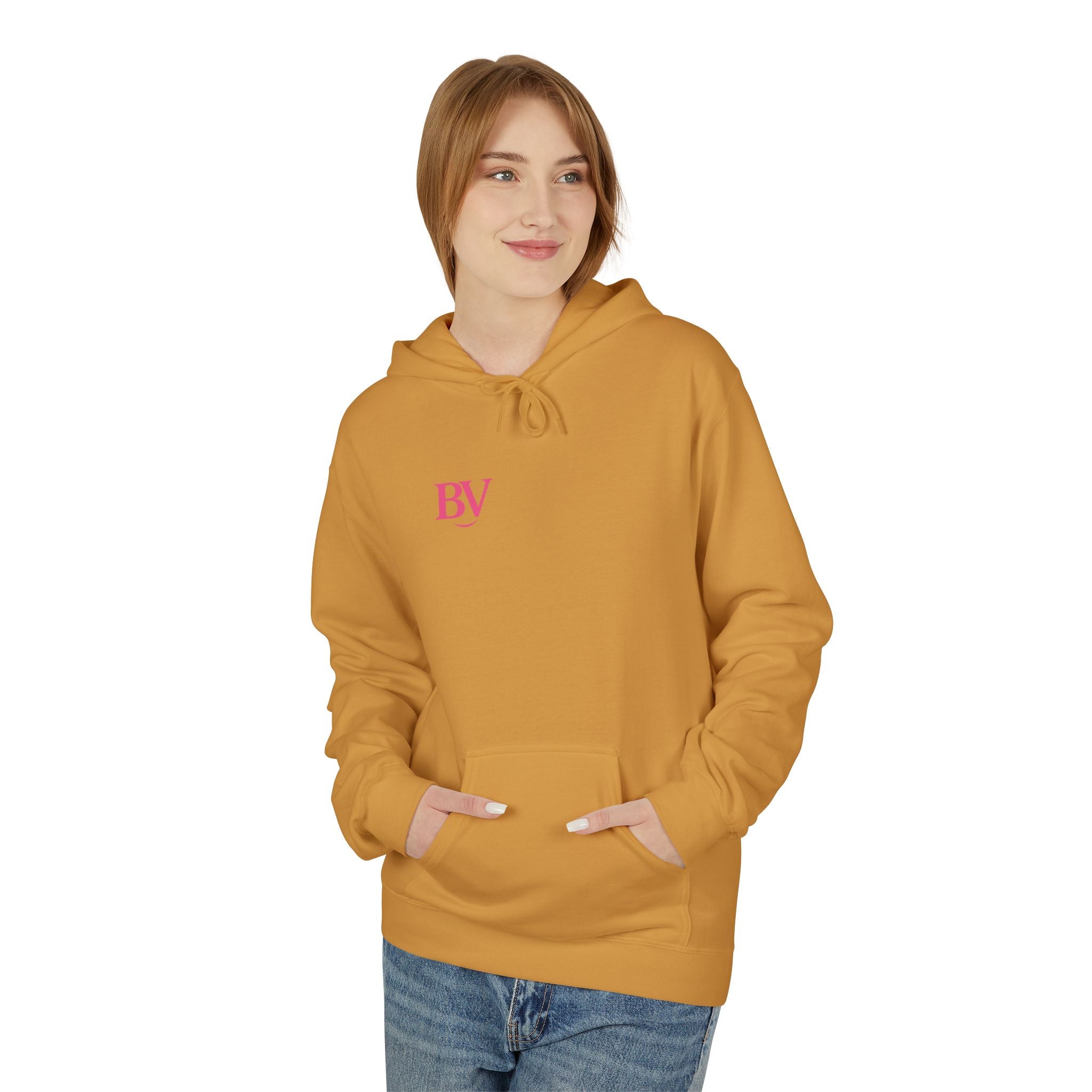 Bonita Vibes: BV Collection Fashion Fleece Hoodie, Casual Wear, Stylish Sweatshirt, Great Gift, Comfortable Layering