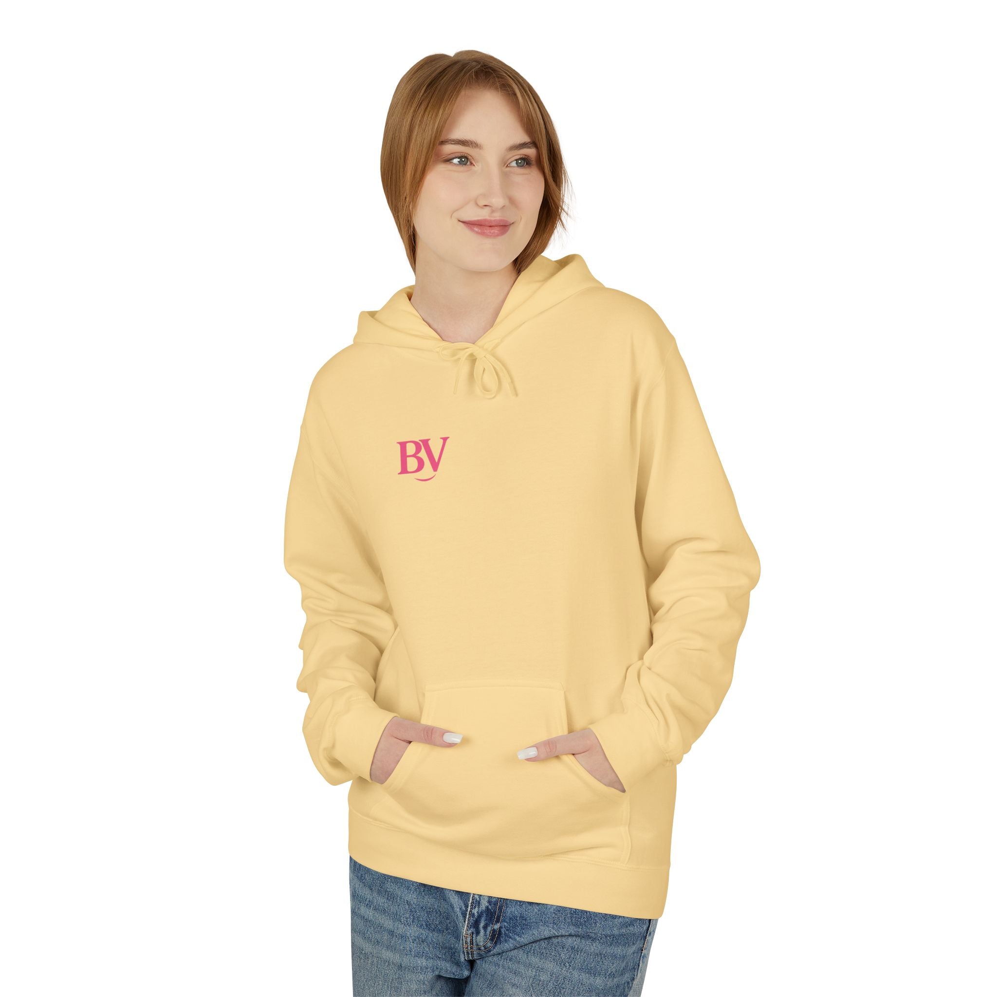 Bonita Vibes: BV Collection Fashion Fleece Hoodie, Casual Wear, Stylish Sweatshirt, Great Gift, Comfortable Layering