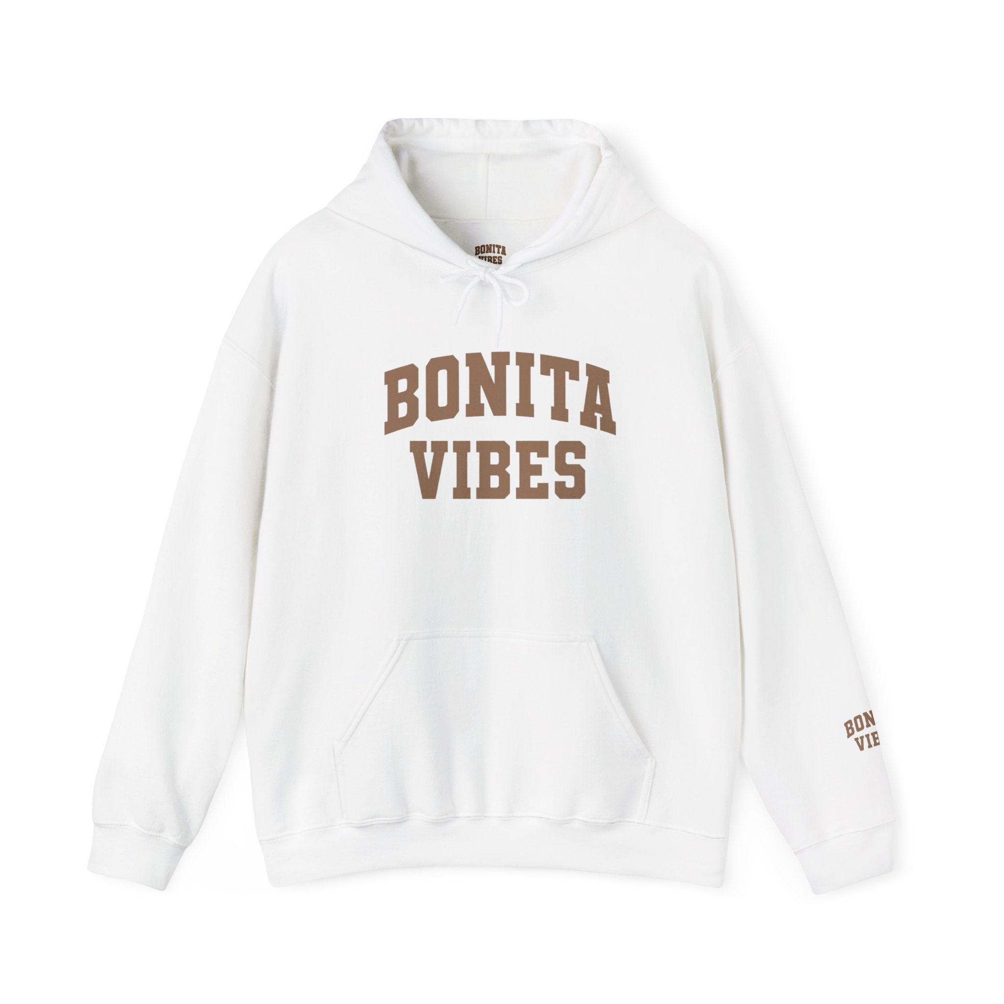 Hoodie — Bonita Vibes Minimal Graphic Pullover