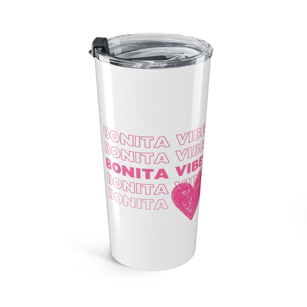 Bonita Vibes: SweetHearted Vibes White Tumbler 20oz
