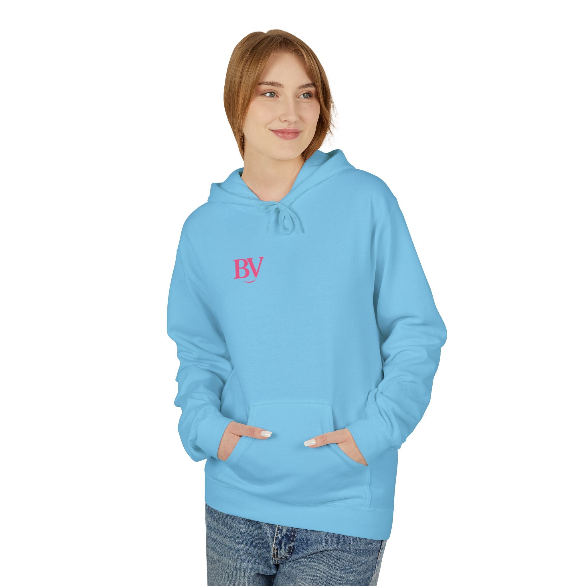 Bonita Vibes: BV Collection Fashion Fleece Hoodie, Casual Wear, Stylish Sweatshirt, Great Gift, Comfortable Layering