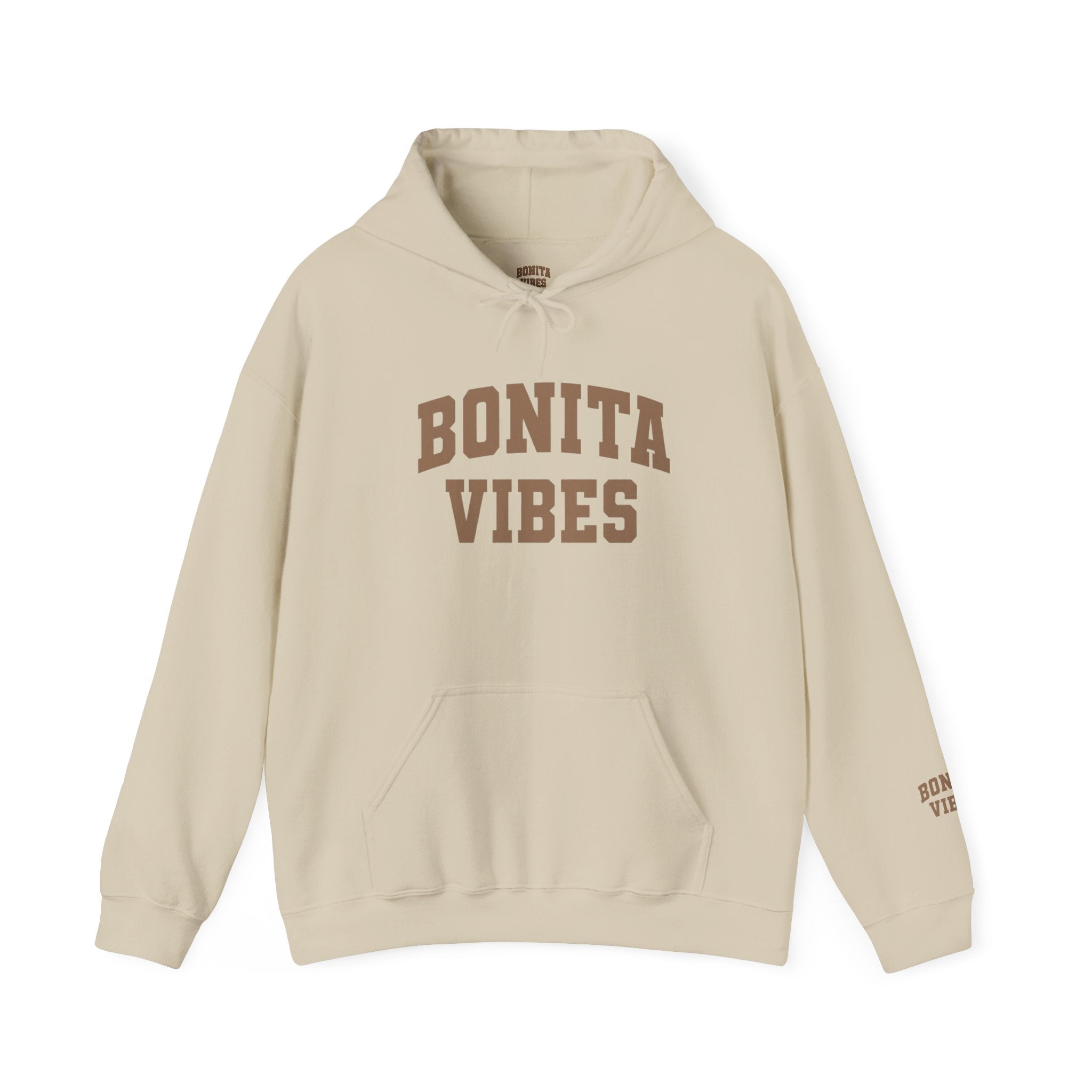 Hoodie — Bonita Vibes Minimal Graphic Pullover