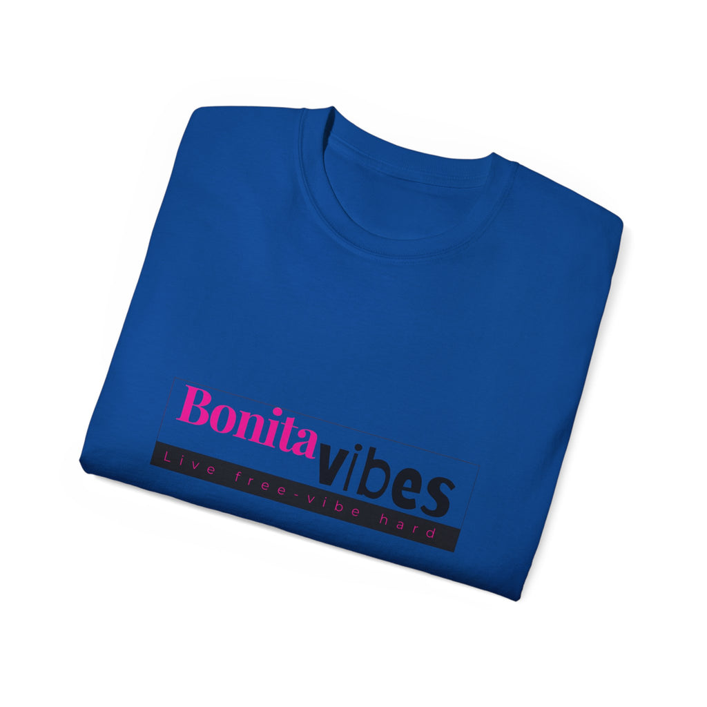 Bonita Vibes: VIBES UNLEASHED Ultra Cotton Tee, Casual T-Shirt, Gift for Her, Trendy Apparel, Summer Fashion, Fun Graphic Tee