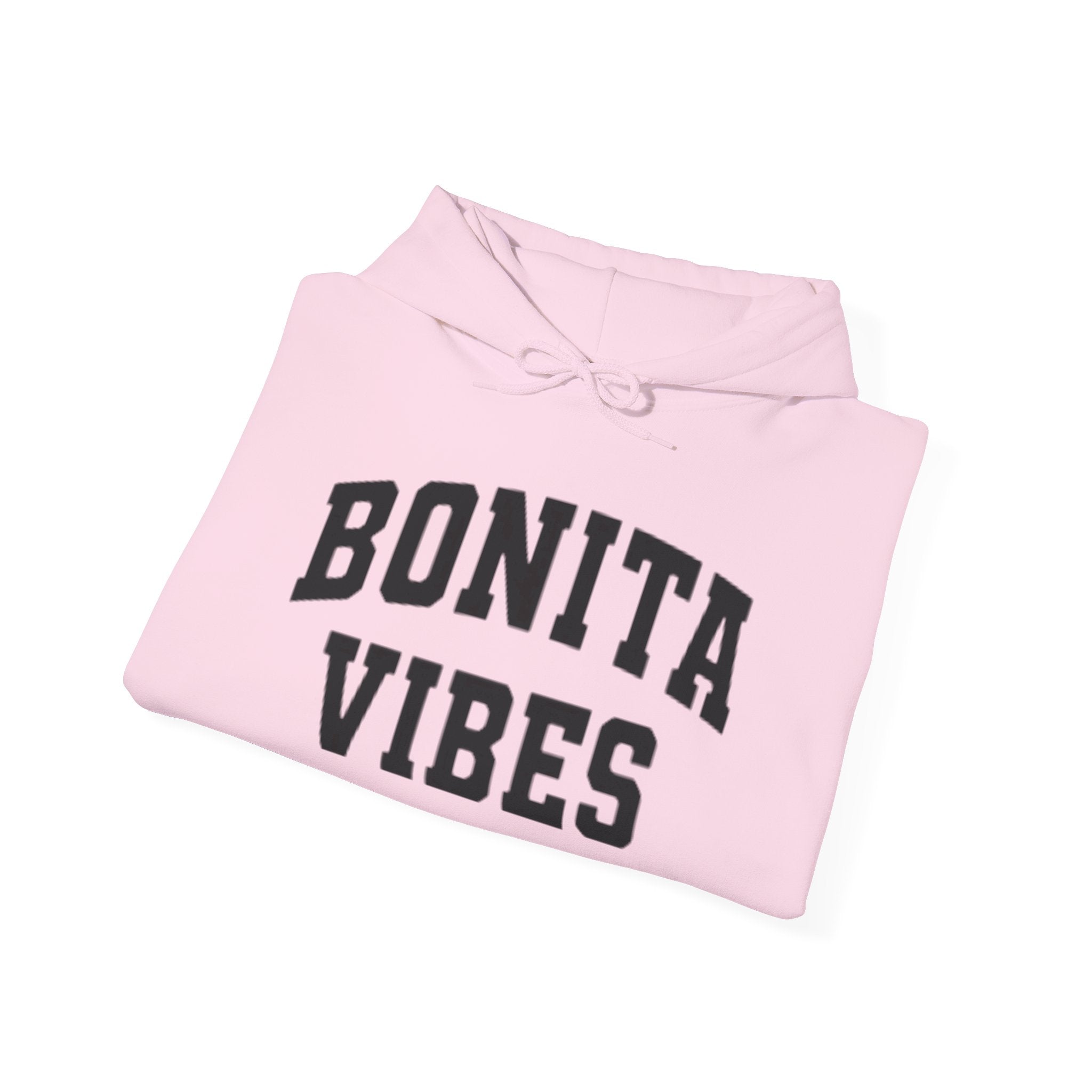 Hoodie — Bonita Vibes Minimal Graphic Pullover