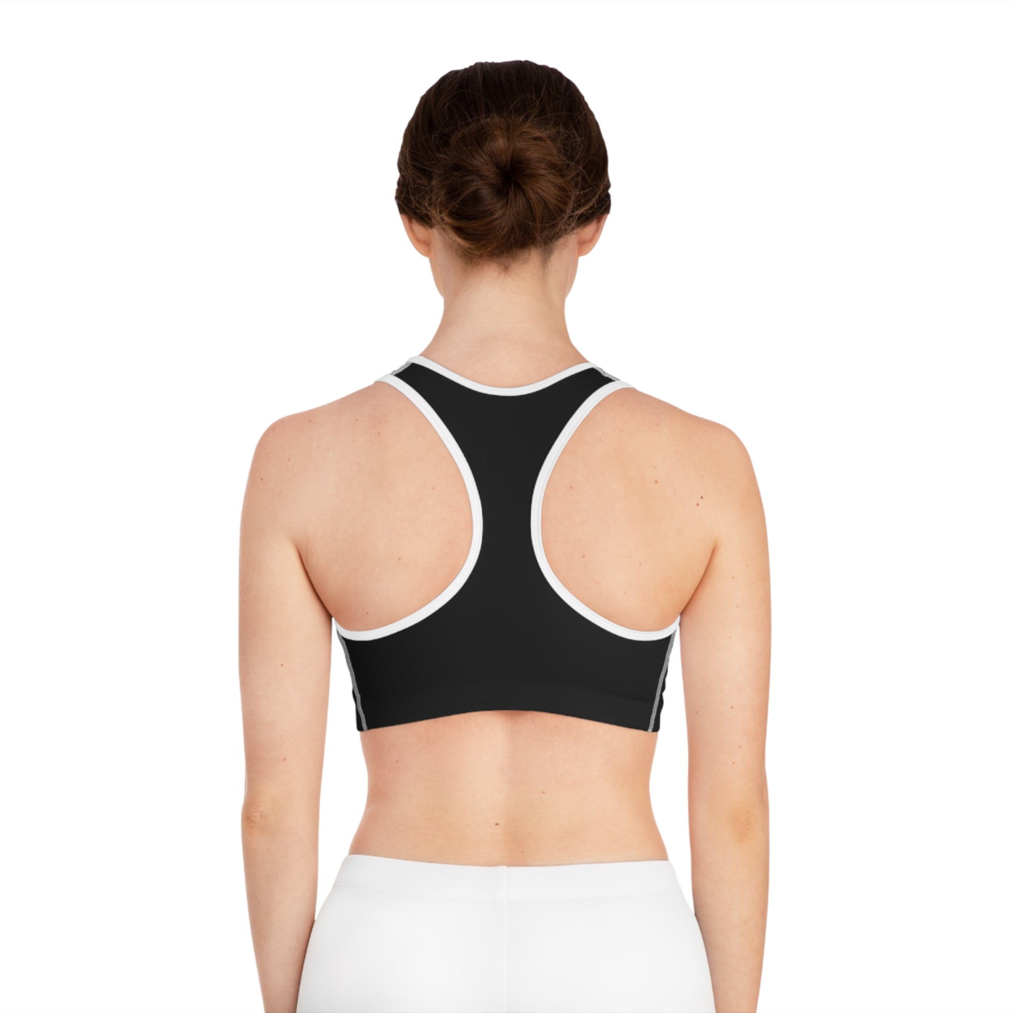 Bonita Vibes: BV Collection Stylish Black Sports Bra for Active Women, Comfortable Workout Wear, Fitness Gift, Travel Ready, Adjustable Athletic Top