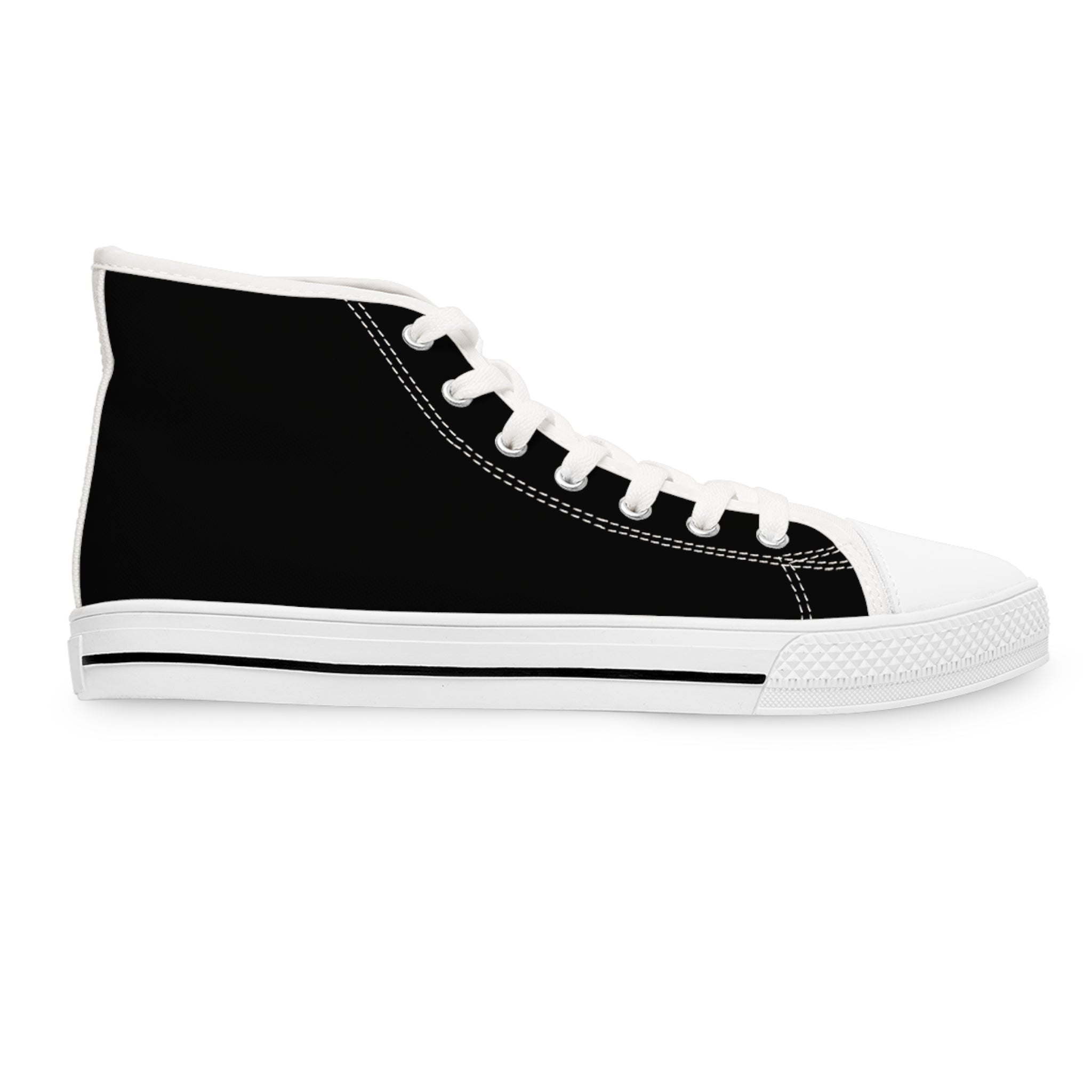 Bonita Vibes: BV Collection Woman's Black Stylish High Top Sneakers, Casual Footwear, Trendy Street Style, Summer Vibes, Gift for Her, Comfortable Fashion Shoes