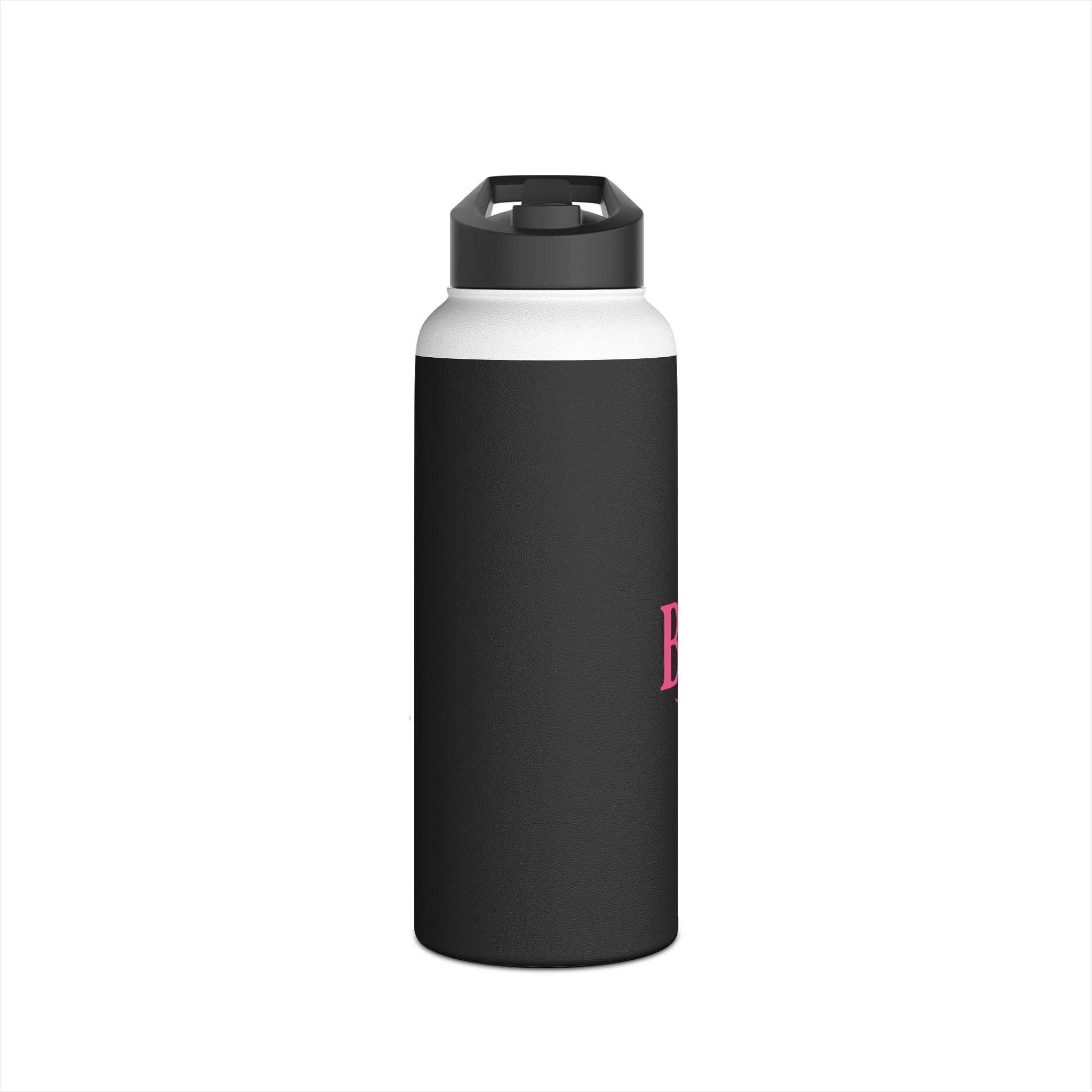 Bonita Vibes: BV Collection Stainless Steel Black Water Bottle, Drinkware for Everyday Adventures, Fitness, Gifts, Eco-Friendly Product