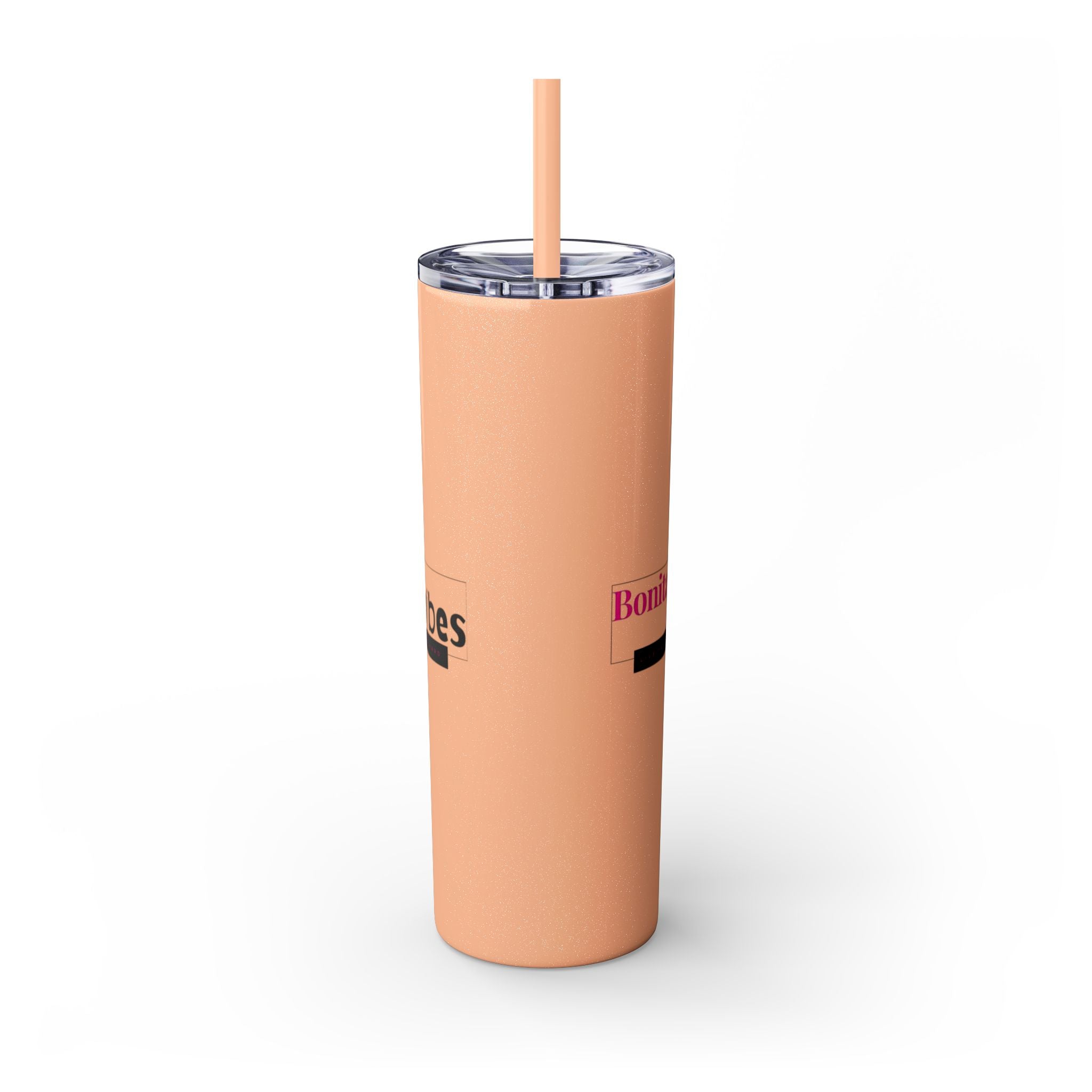 Bonita Vibes: VIBES UNLEASHED Stylish Skinny Tumbler, Perfect for Daily Hydration, Gifts, Home Office, Travel Mug, Summer Fun, Eco-Friendly Drinkware