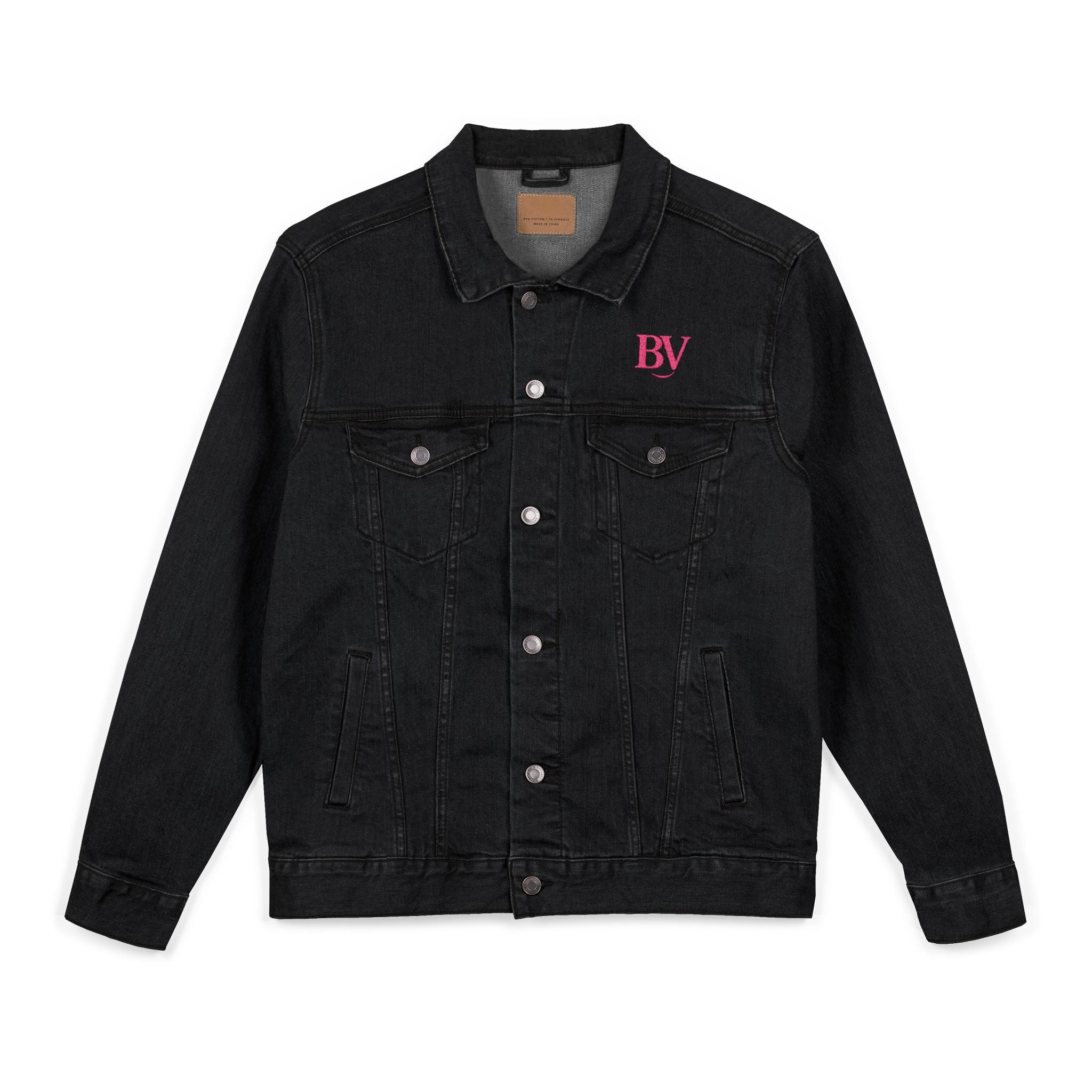Bonita Vibes: BV Collection Fashion Style Denim Jacket, Unique Gift for Her, Casual Wear, Street Style, Perfect for Fall and Spring