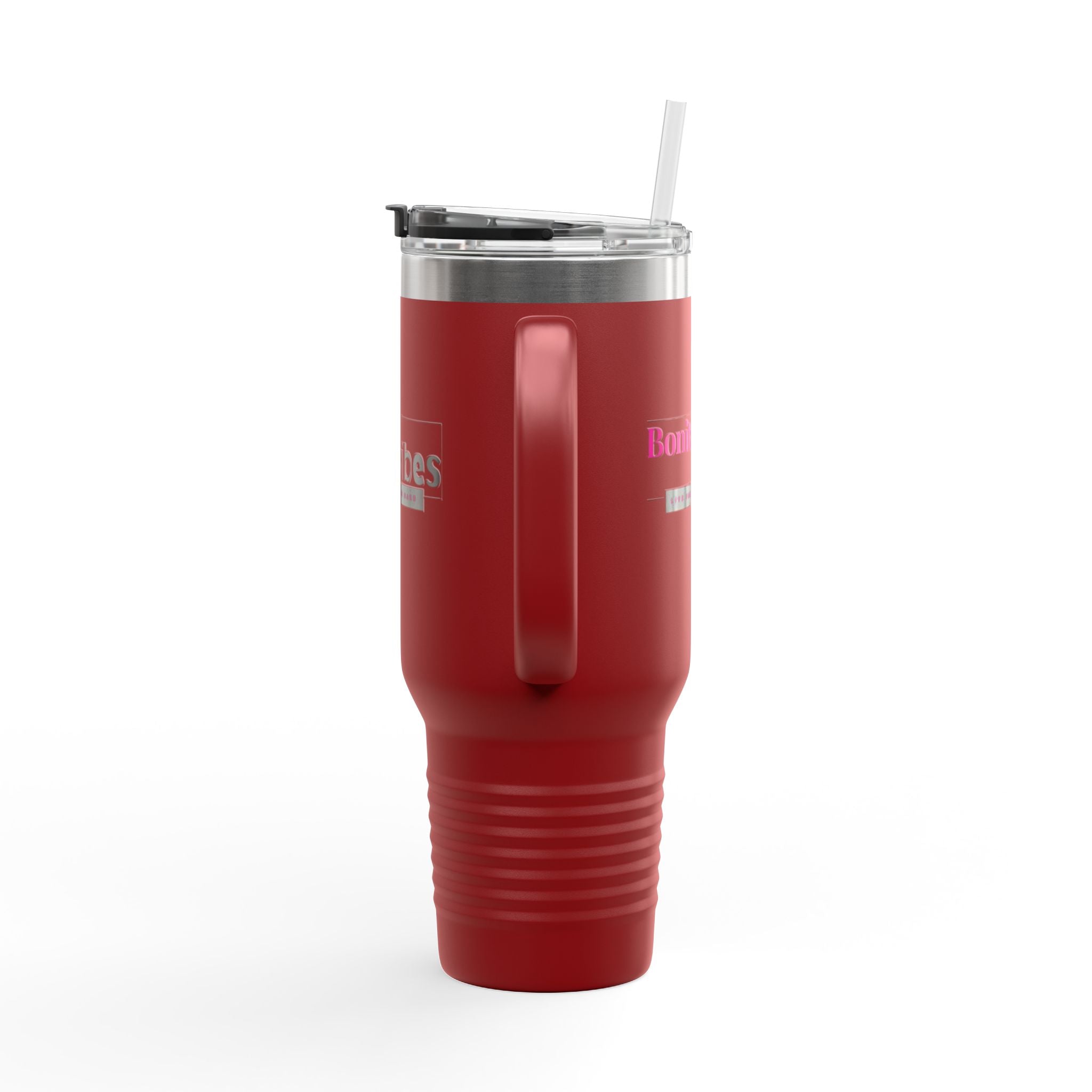 Bonita Vibes: VIBES UNLEASHED Stylish Travel Mug, 40oz - Perfect for Coffee Lovers, Gift for Her, Summer Picnics, On-the-Go Hydration, Personalized Travel Cup