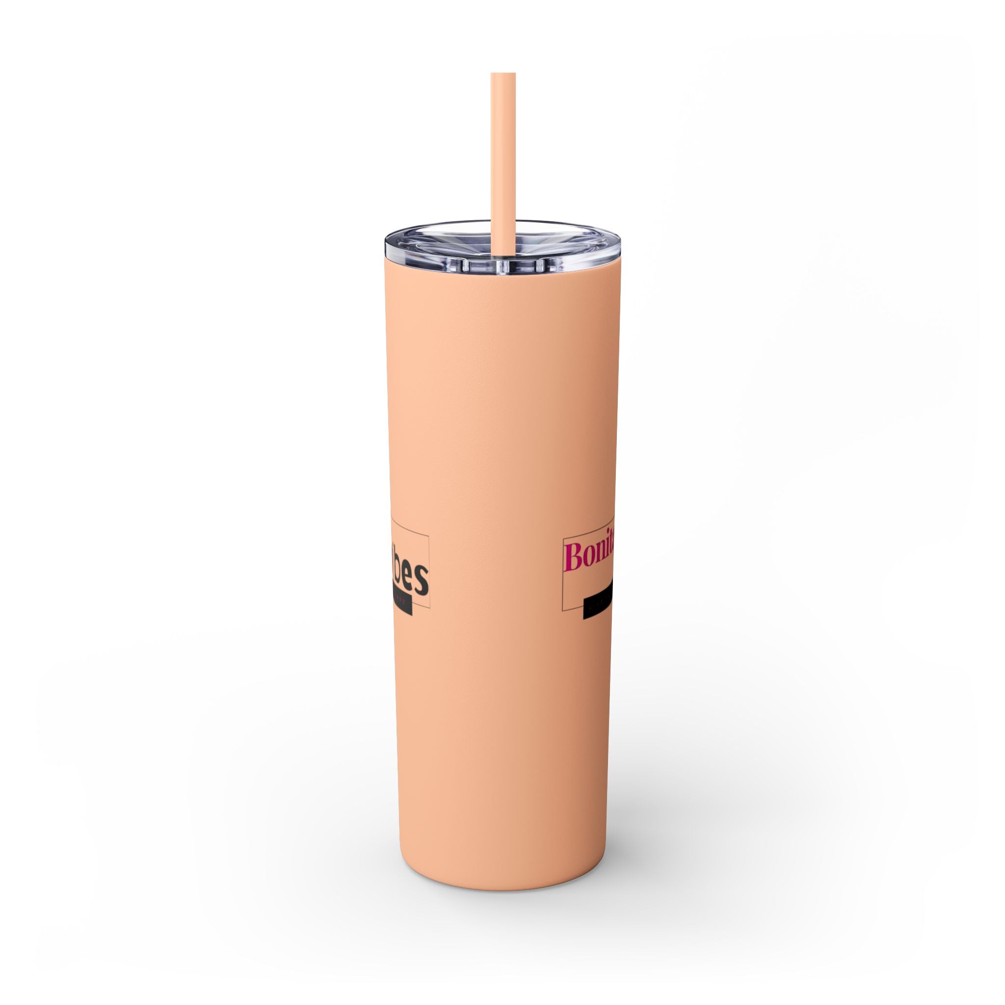 Bonita Vibes: VIBES UNLEASHED Stylish Skinny Tumbler, Perfect for Daily Hydration, Gifts, Home Office, Travel Mug, Summer Fun, Eco-Friendly Drinkware