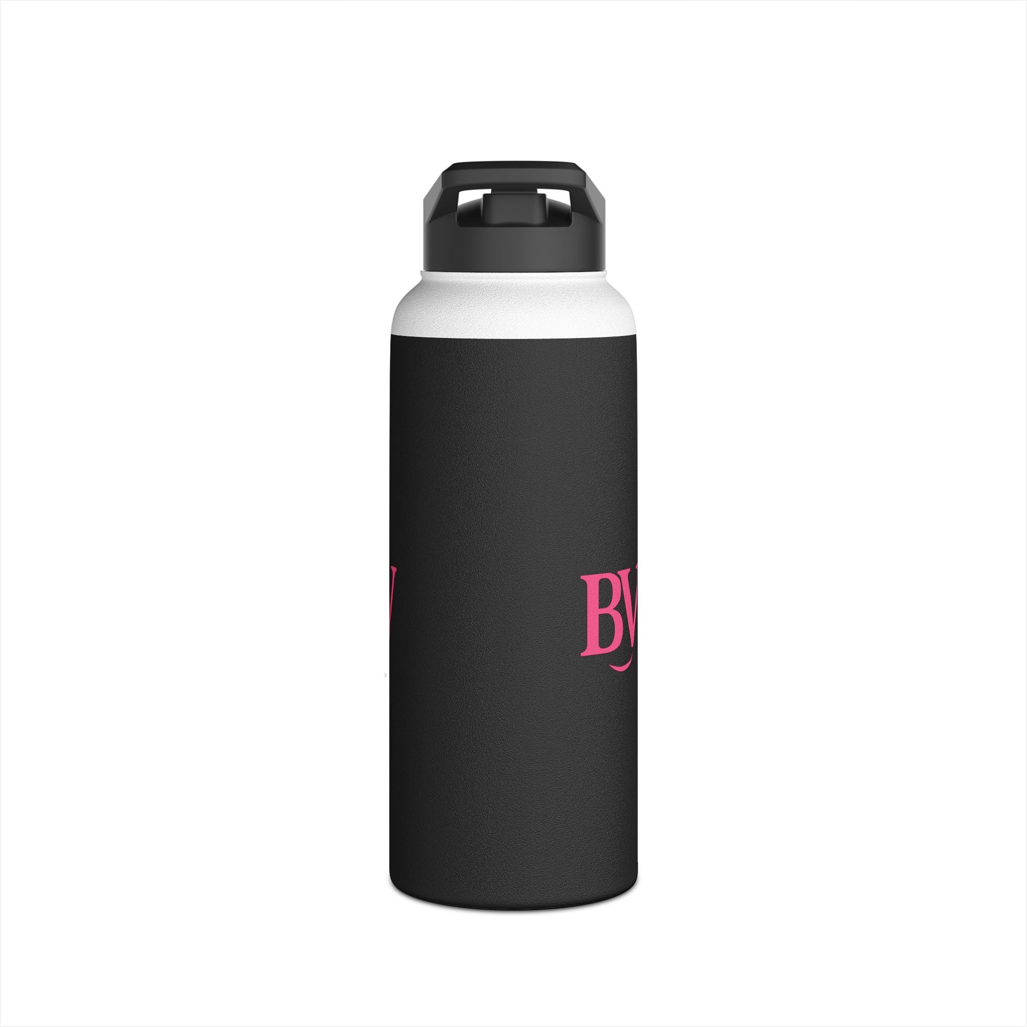 Bonita Vibes: BV Collection Stainless Steel Black Water Bottle, Drinkware for Everyday Adventures, Fitness, Gifts, Eco-Friendly Product