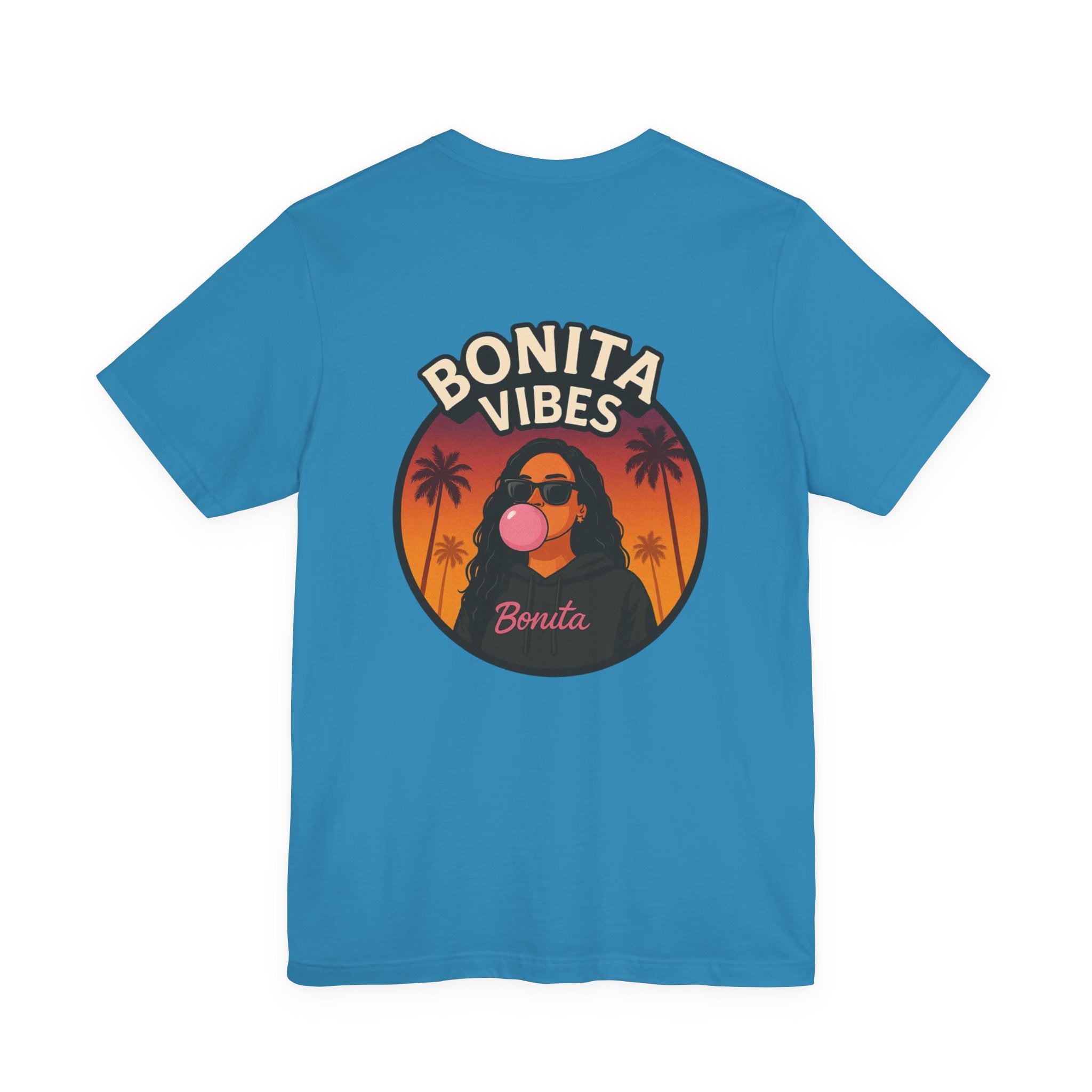 Bonita Vibes: Sunset Sway T-Shirt, Casual Wear, Gift for Beach Lovers, Trendy Graphic Tee, Fun Party Outfit