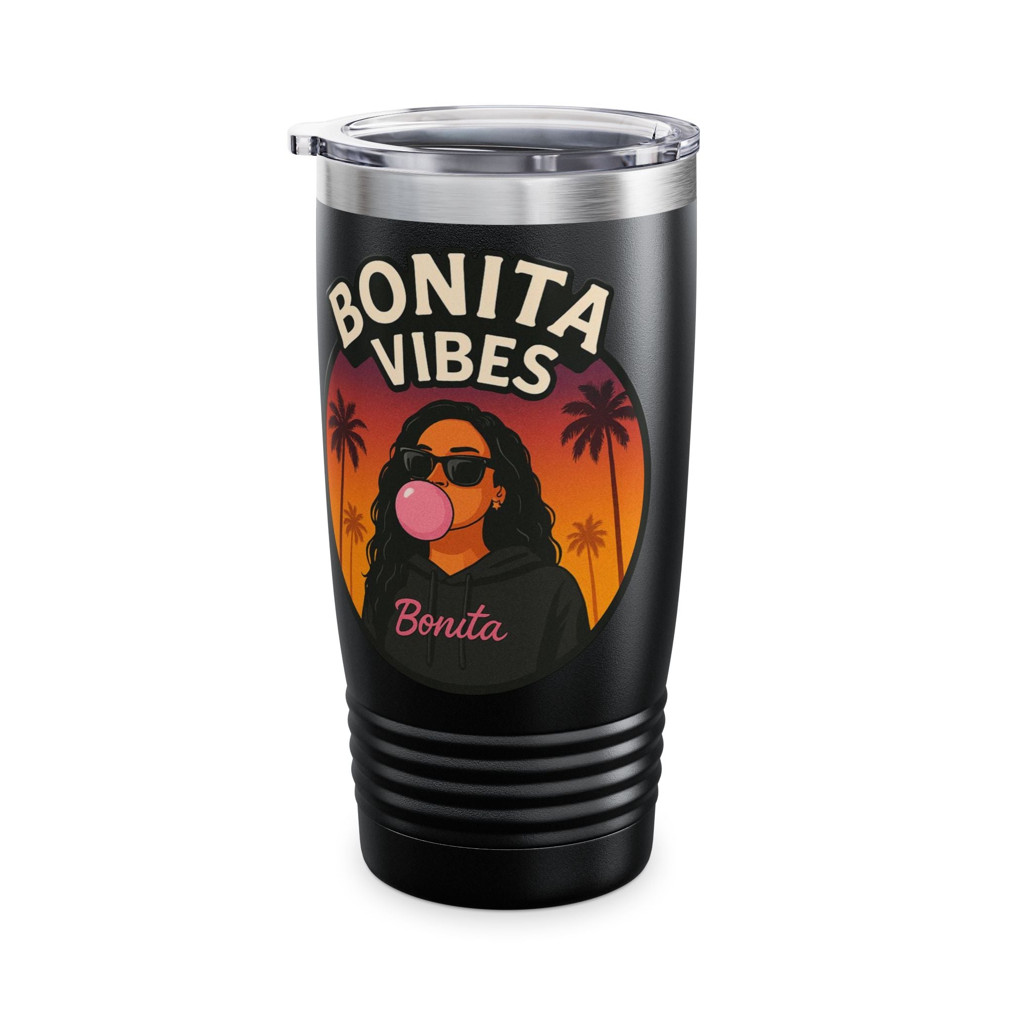 Bonita Vibes: Sunset Sway Tumbler, 20oz | Stylish Insulated Drinkware for Every Occasion, Perfect Gift for Coffee Lovers, Summer Vibes, Travel Mug
