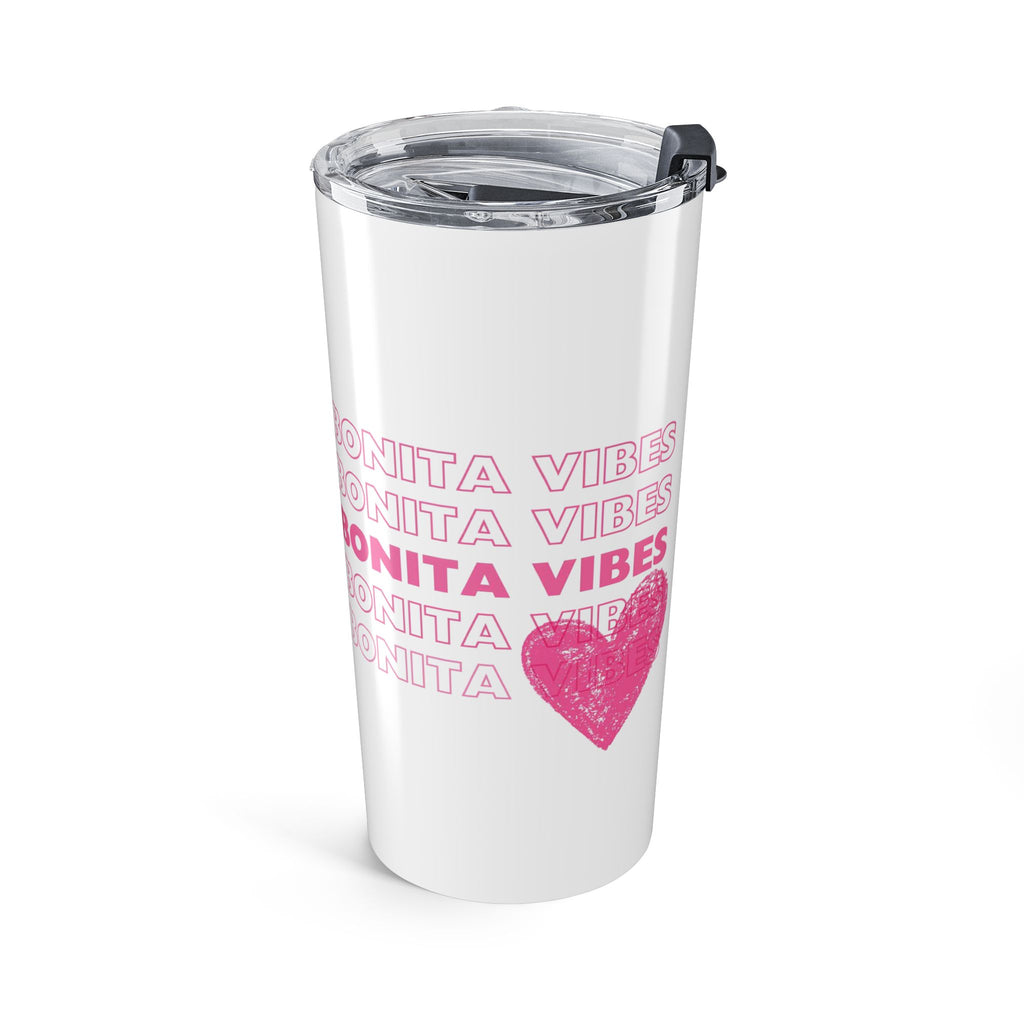 Bonita Vibes: SweetHearted Vibes White Tumbler 20oz