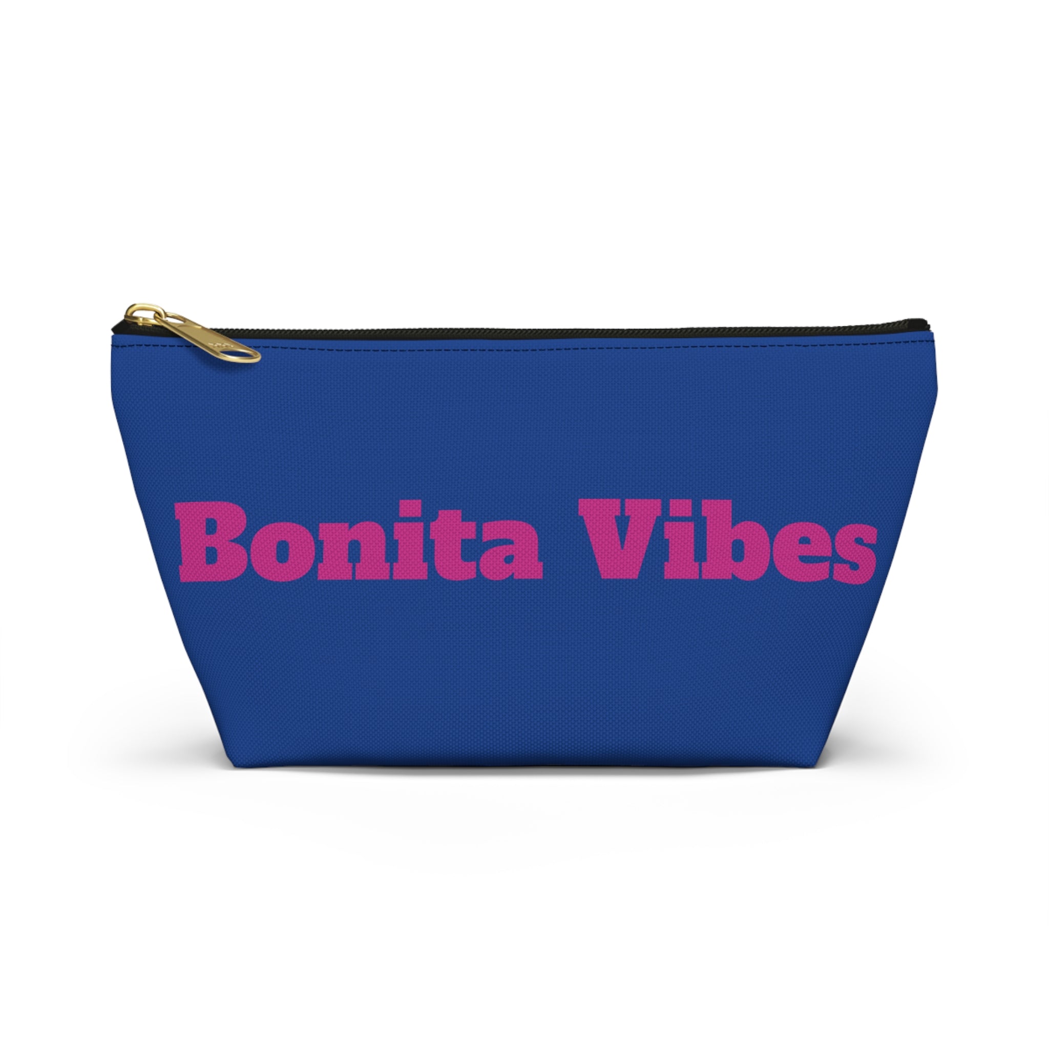 Bonita Vibes Blue Accessory Pouch | Stylish Makeup Bag, Travel Pouch, Trendy Organizer, Fun Gift, Summer Essentials